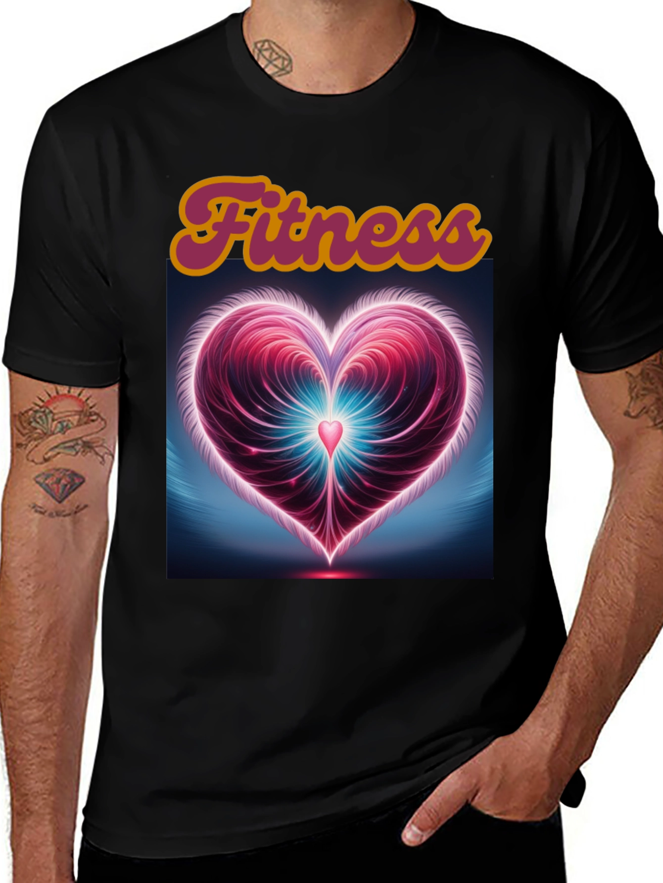 Fitness Heart Graphic Tee