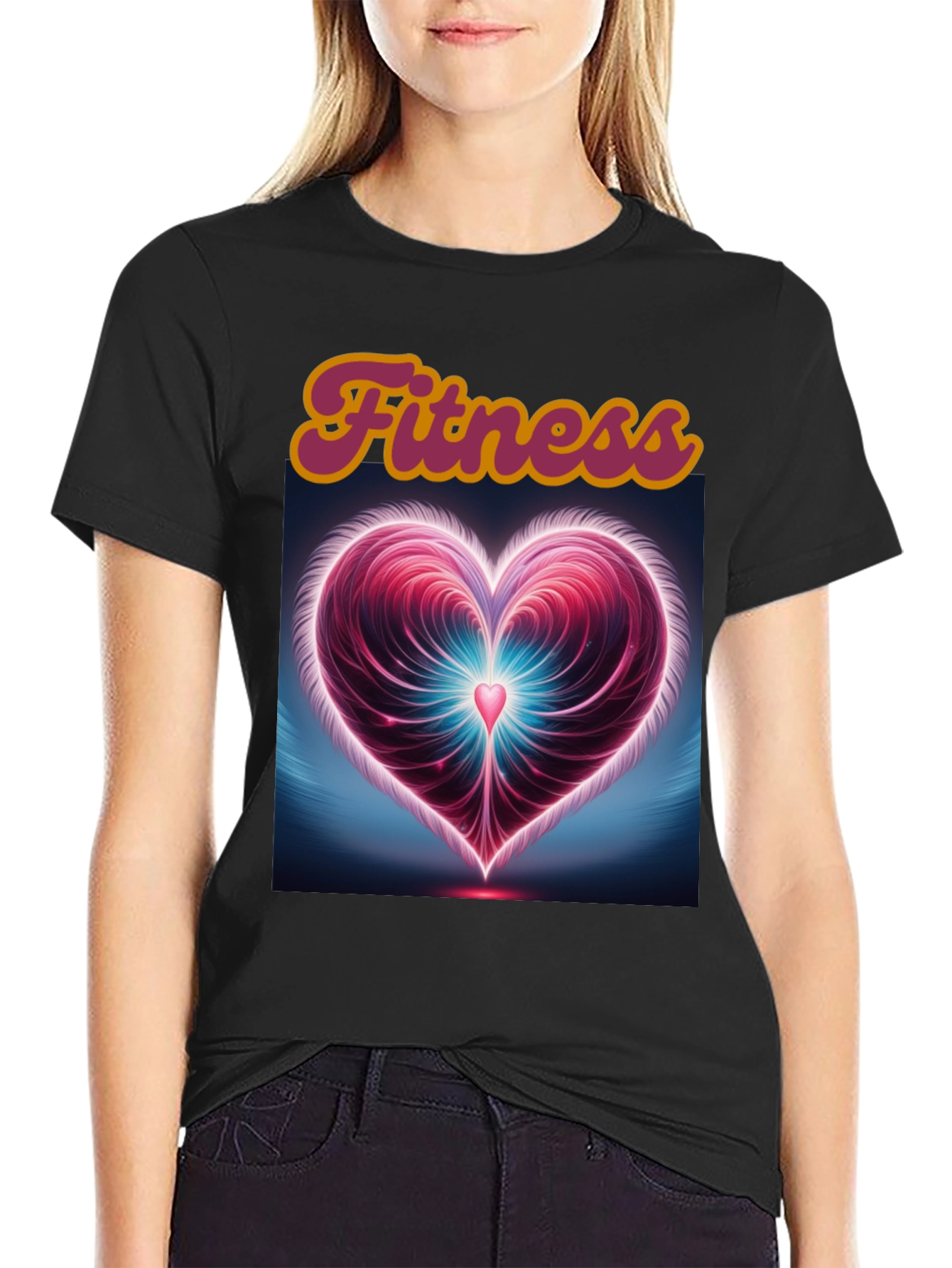 Fitness Heart Graphic Tee