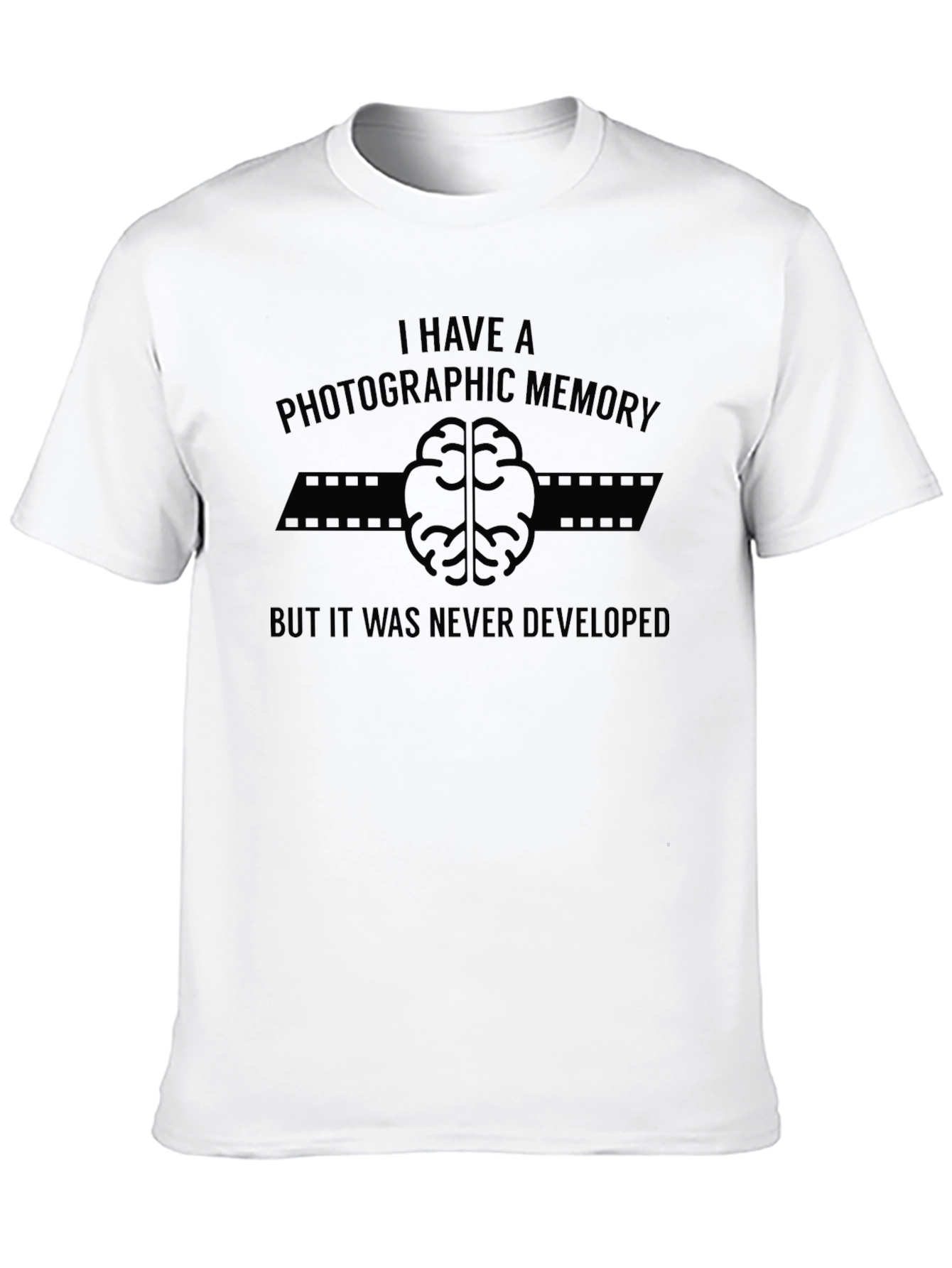 Photographic Memory Joke Black T-Shirt