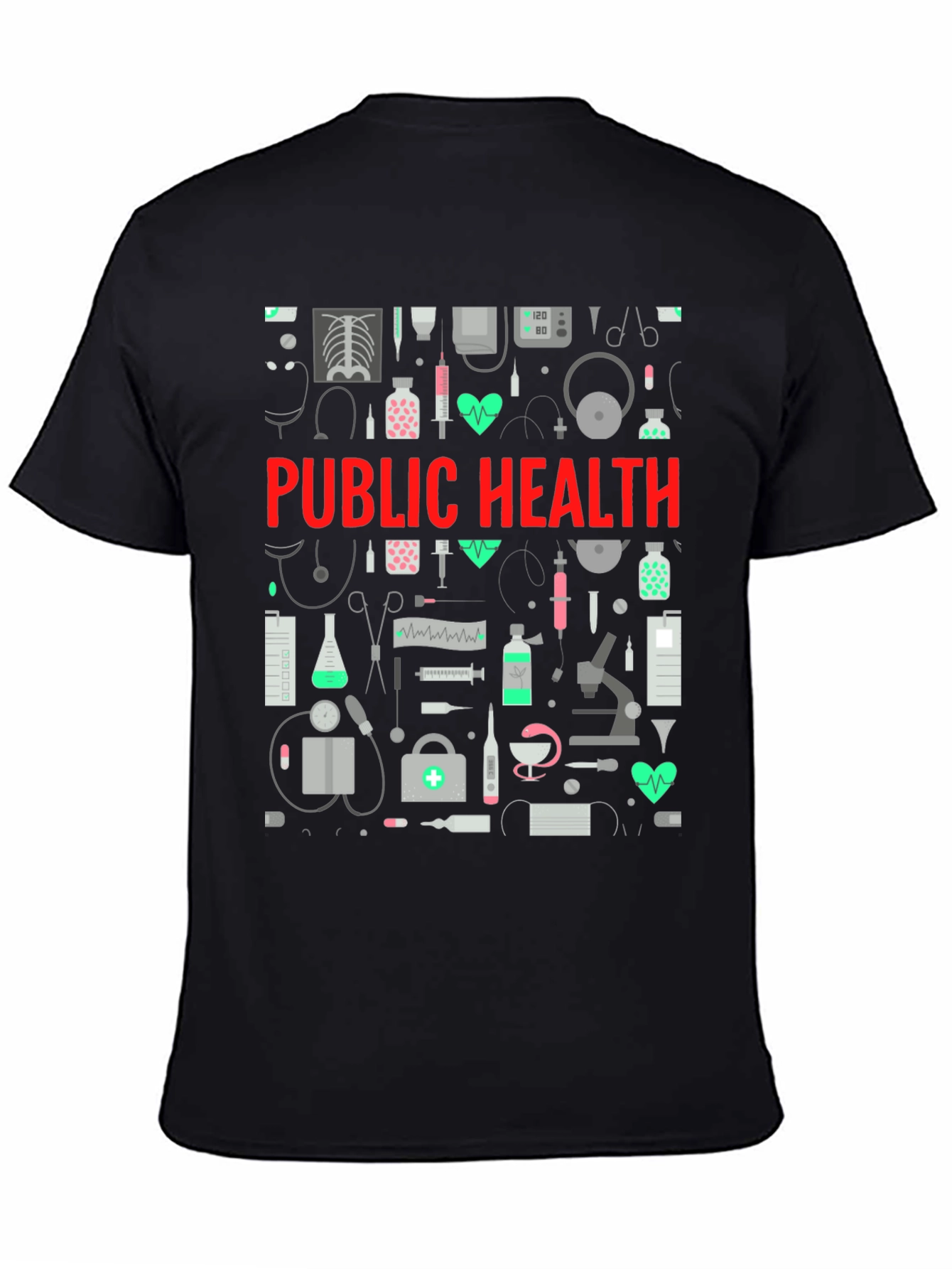 Public Health Graphic Tee - Medical Design