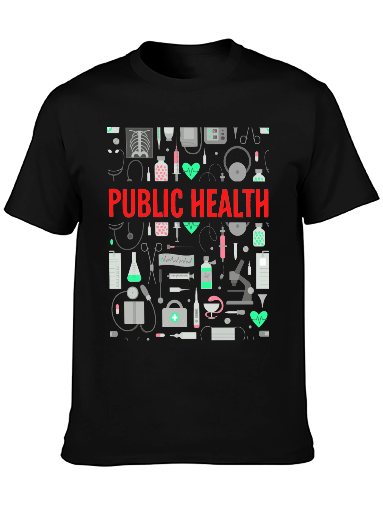 Public Health Graphic Tee - Medical Design