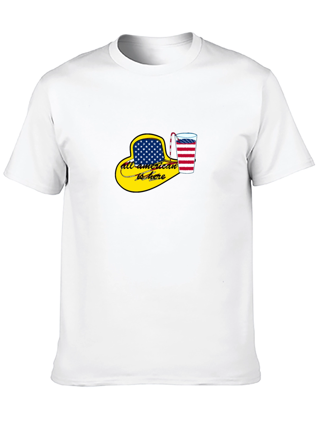All-American Here Patriotic T-Shirt