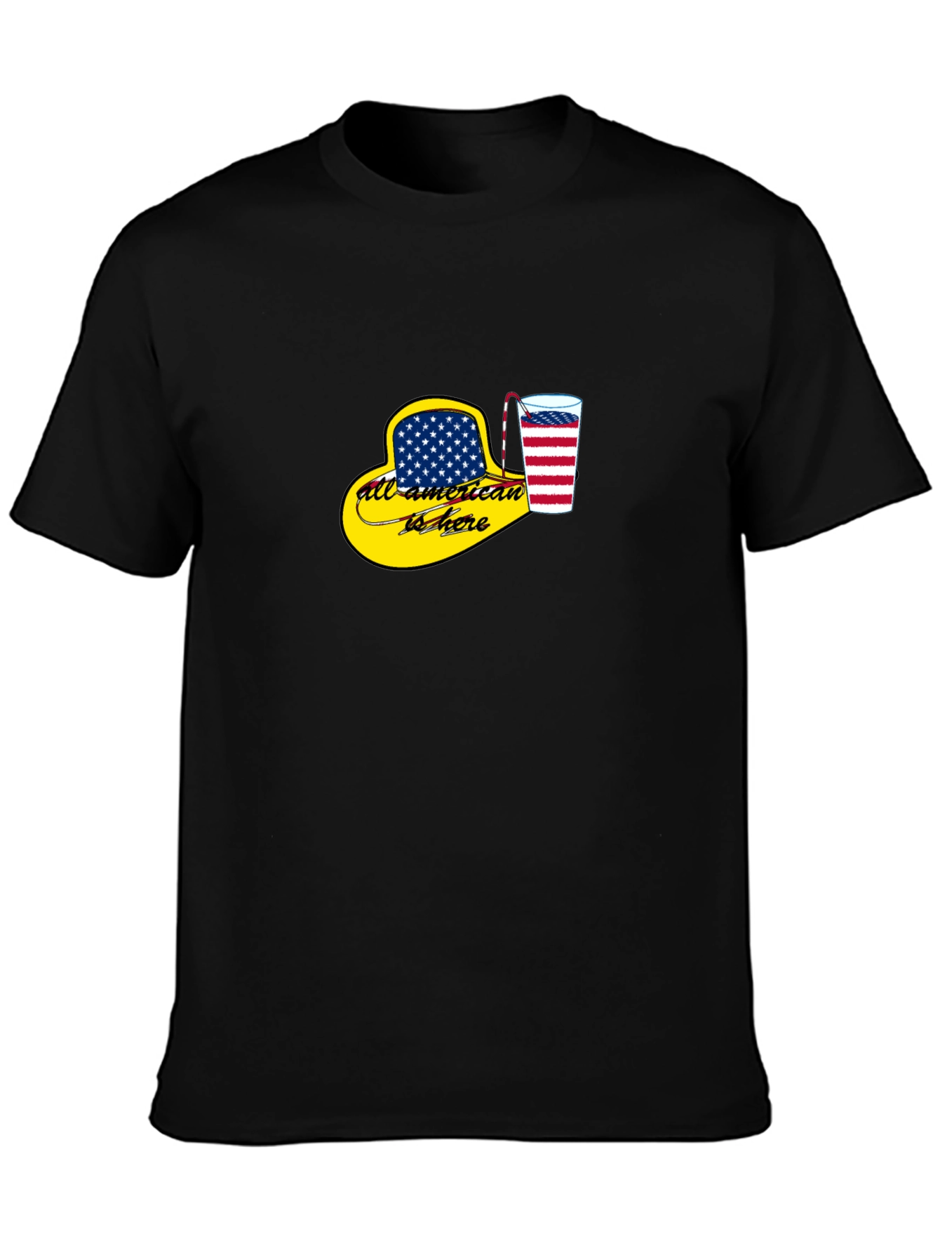 All-American Here Patriotic T-Shirt