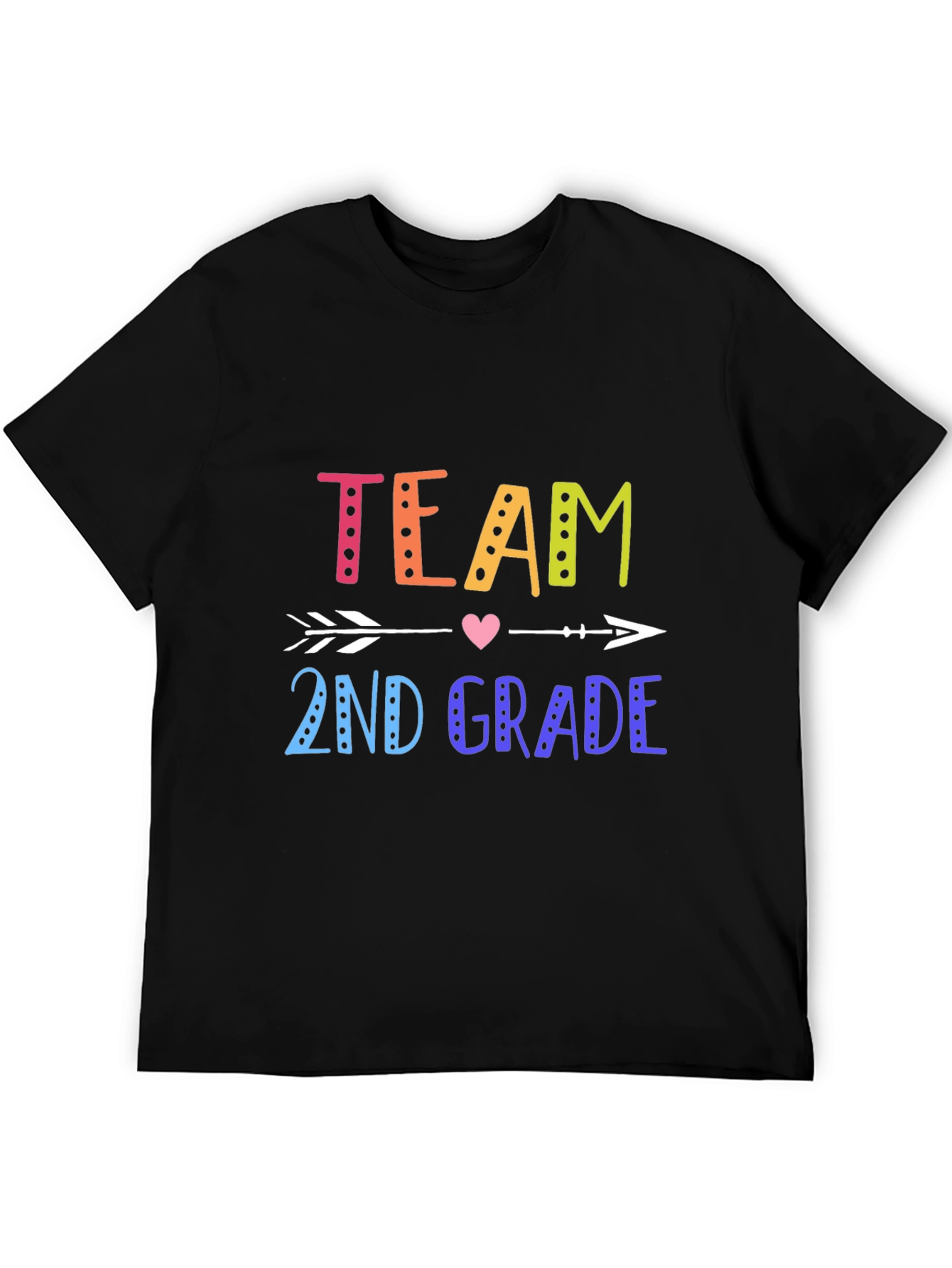Team 2nd Grade Arrow Heart T-Shirt