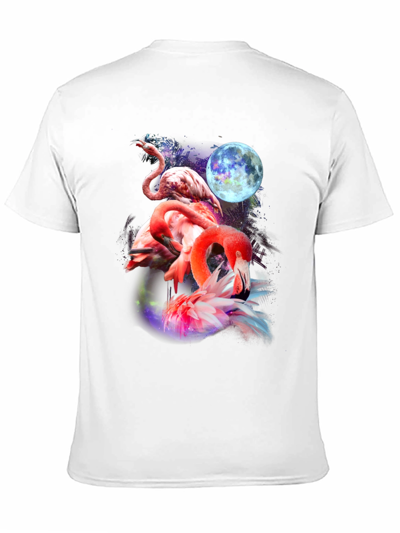 Flamingo Moon Graphic T-Shirt - Unique & Stylish