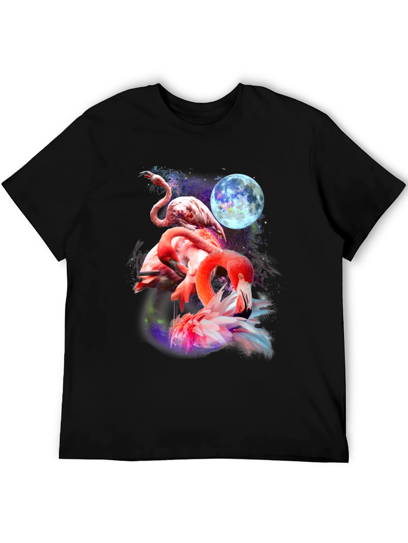 Flamingo Moon Graphic T-Shirt - Unique & Stylish