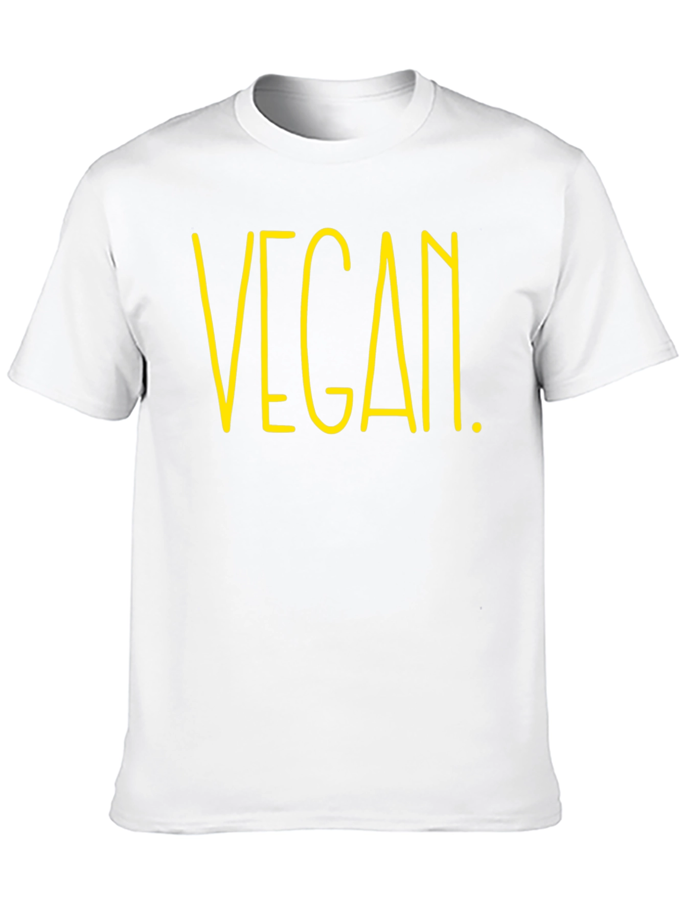 Vegan Graphic Tee - Black Cotton T-Shirt