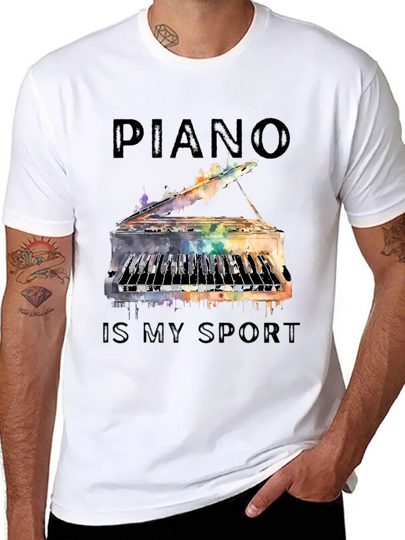 Piano is My Sport Graphic Tee