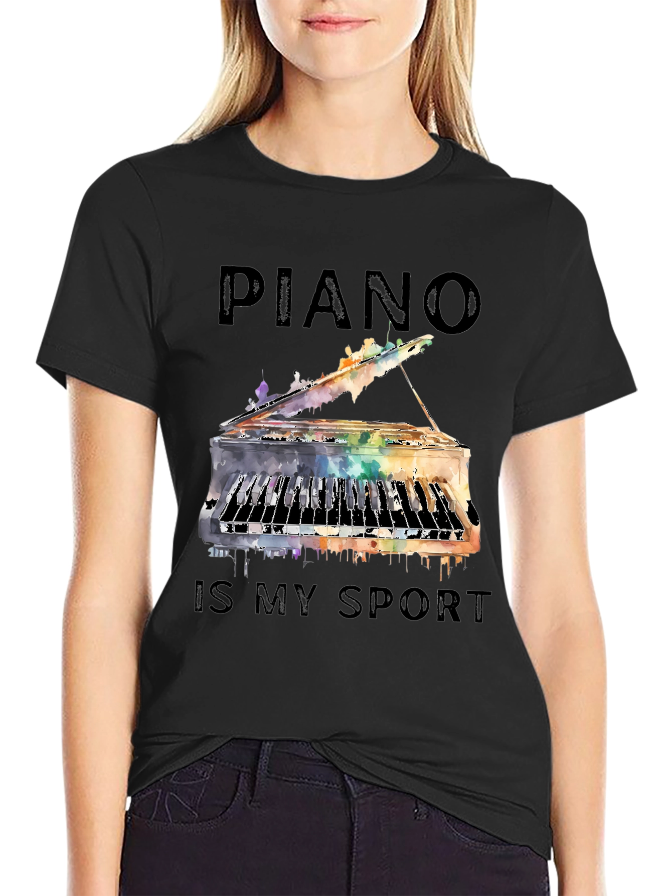 Piano is My Sport Graphic Tee