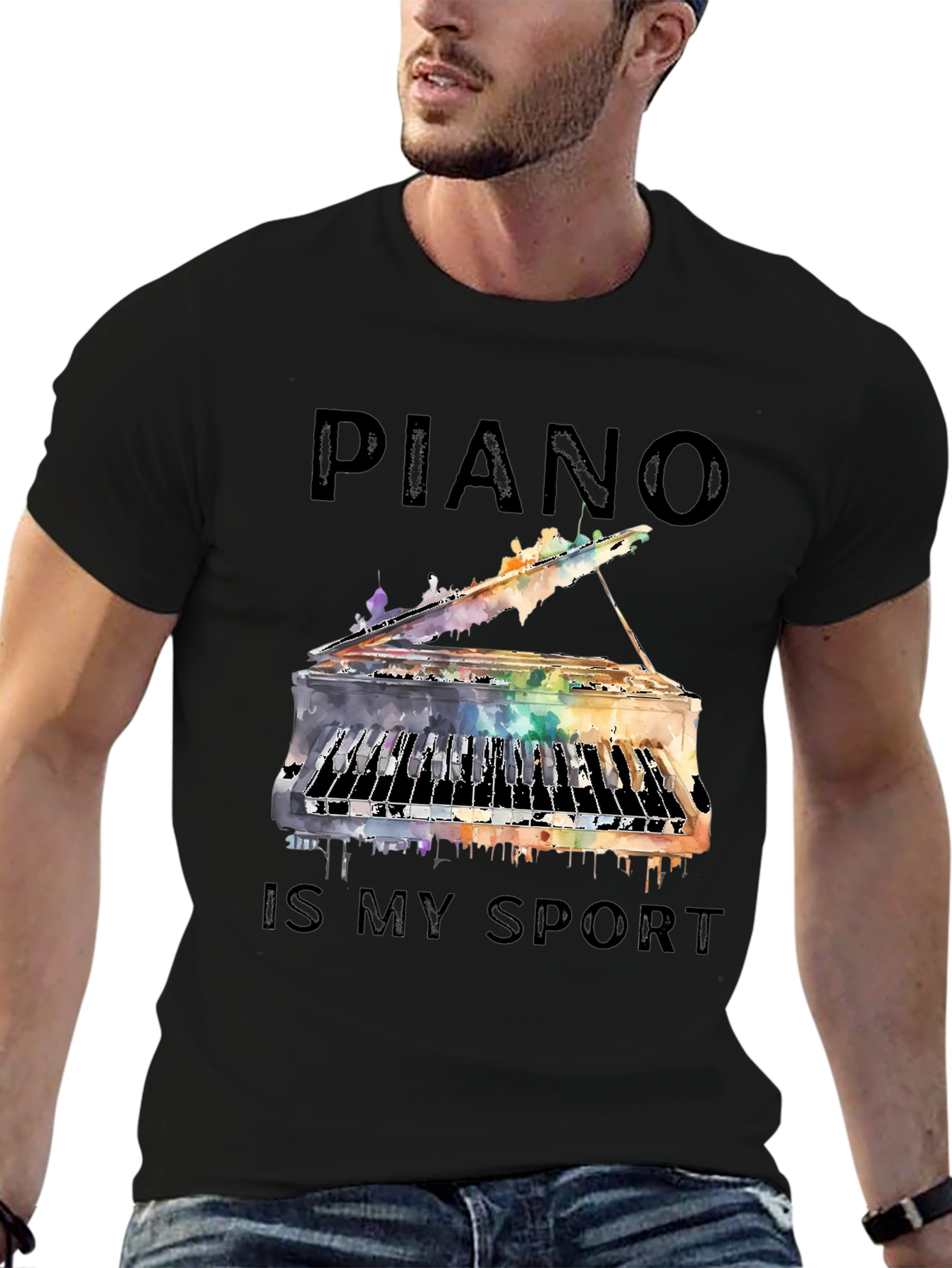 Piano is My Sport Graphic Tee