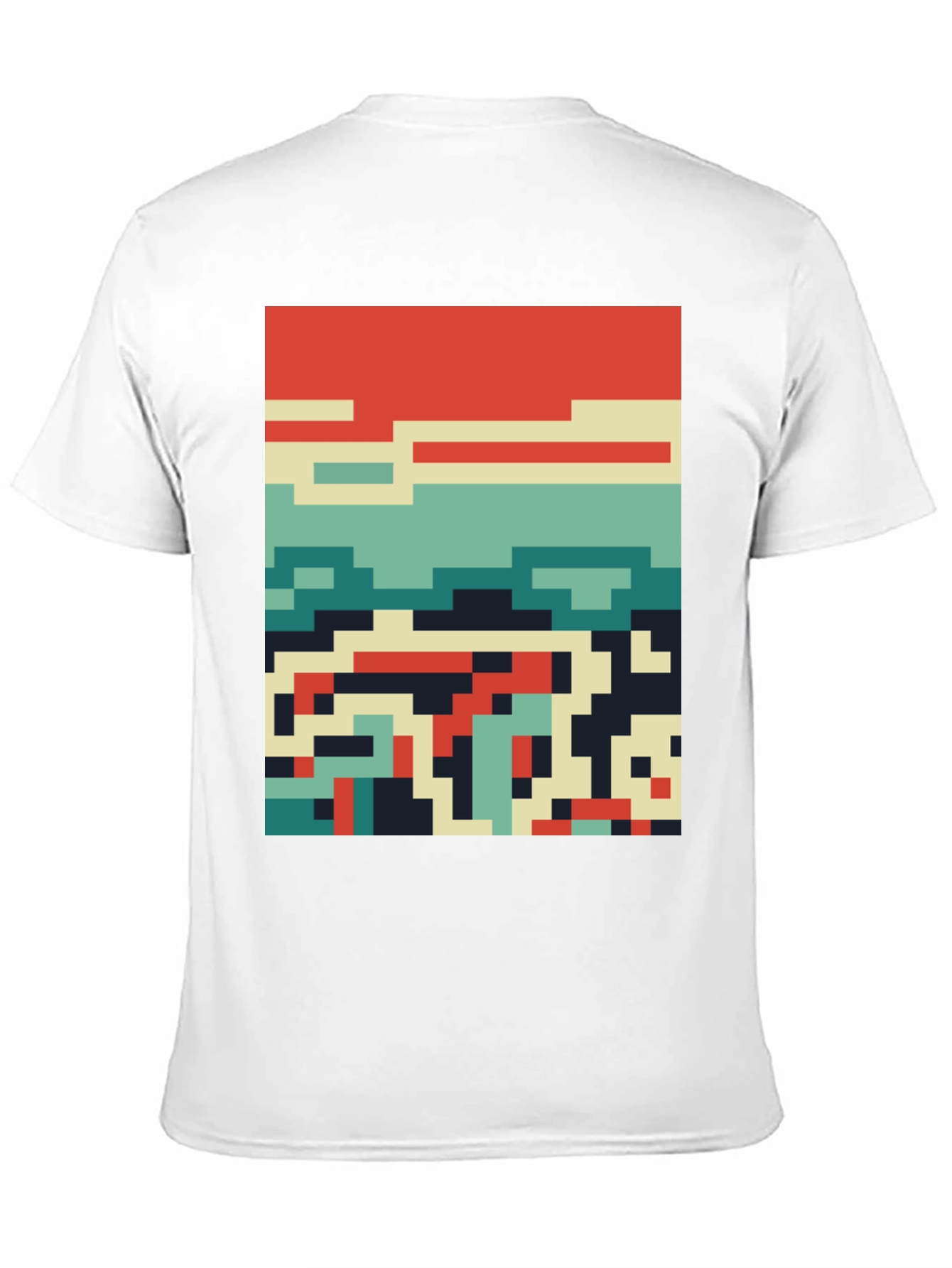 Retro Pixel Art Tee - Cool Graphic Design Shirt