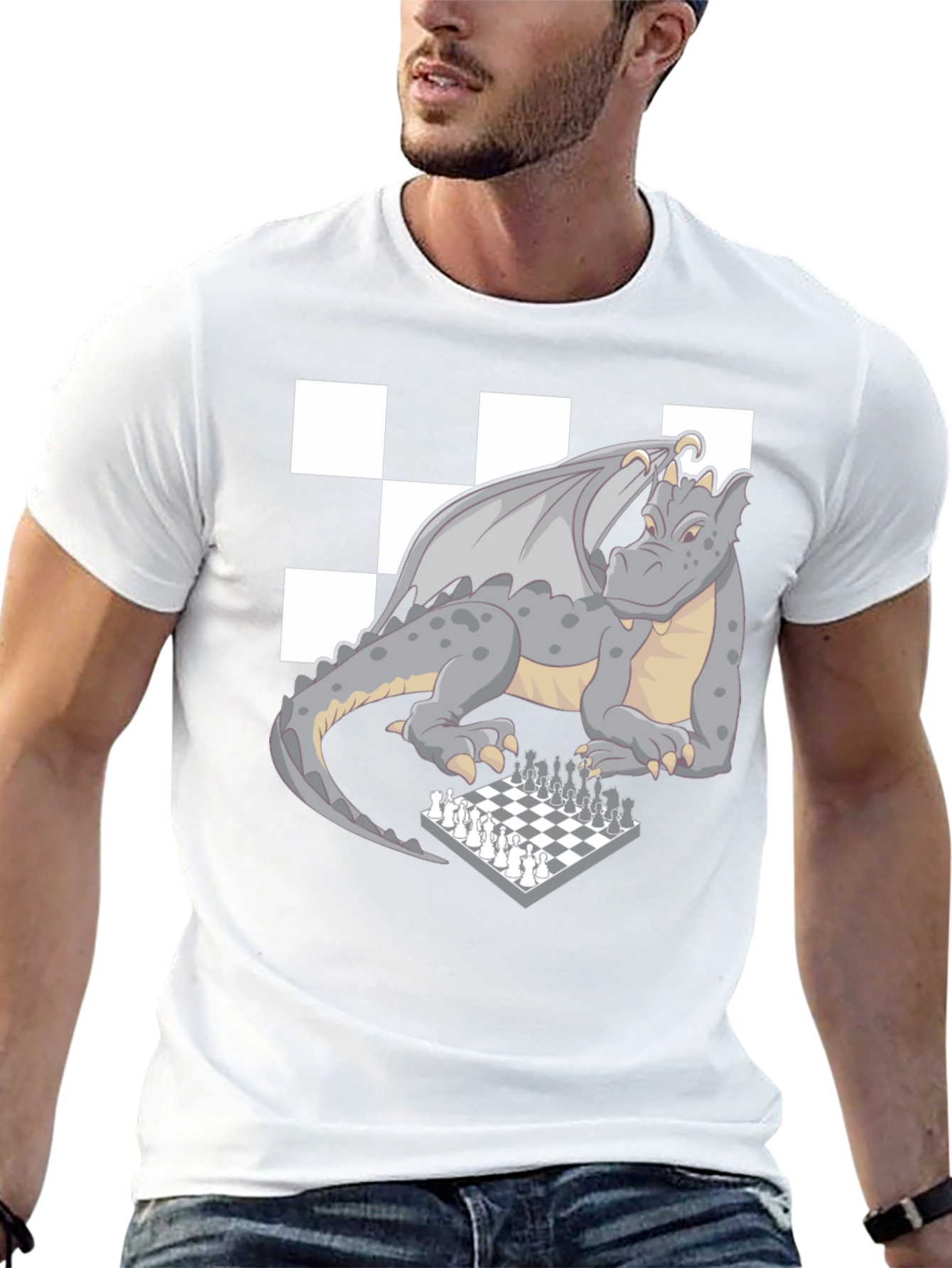 Dragon Chess Master T-Shirt - Novelty Graphic Tee