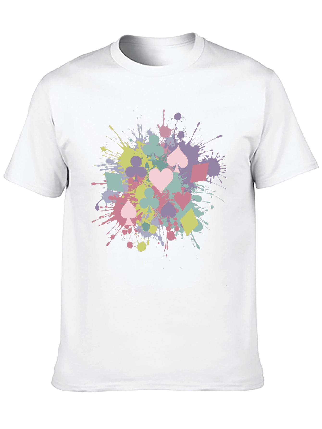 Playing Card Splash T-Shirt - Fun & Stylish