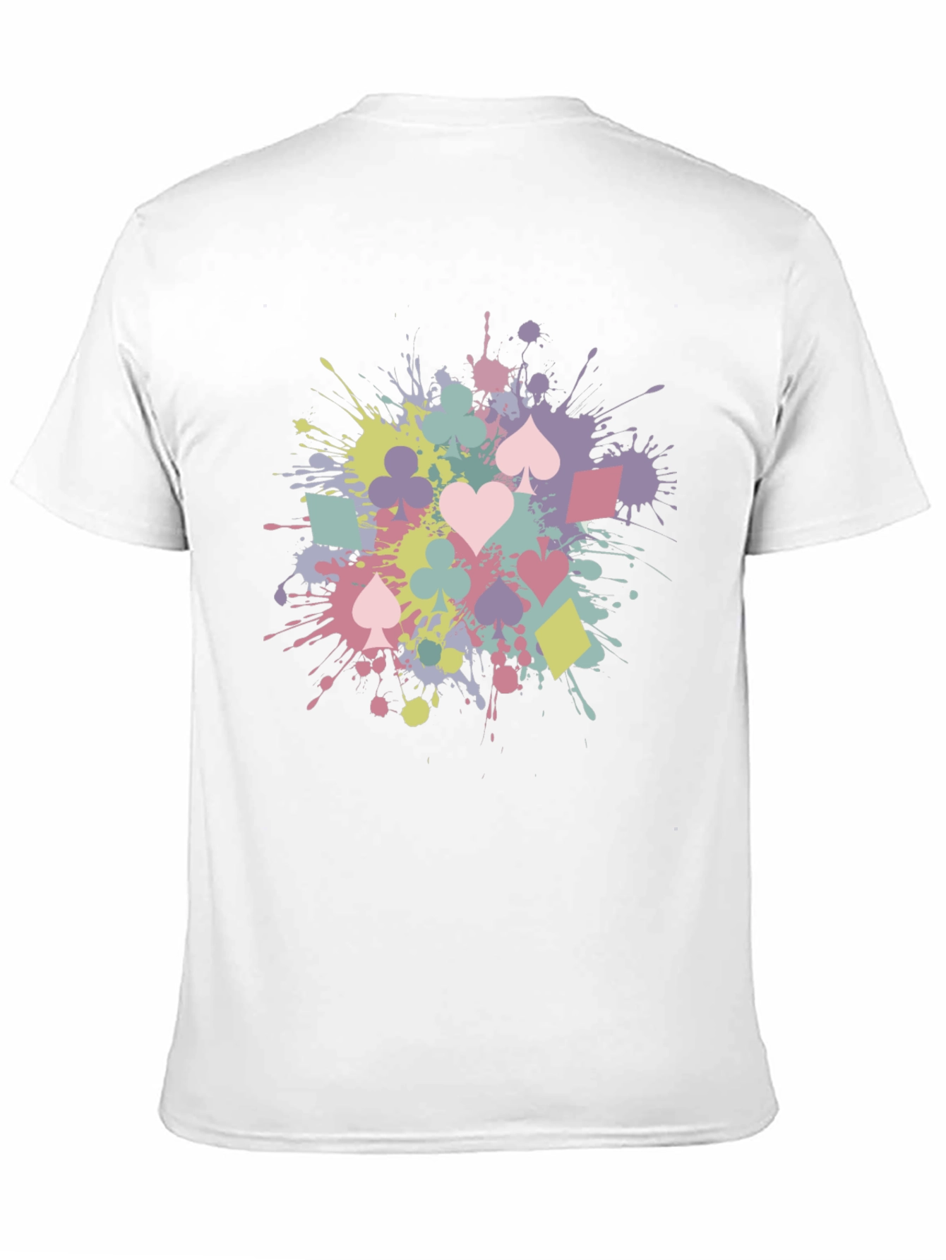 Playing Card Splash T-Shirt - Fun & Stylish