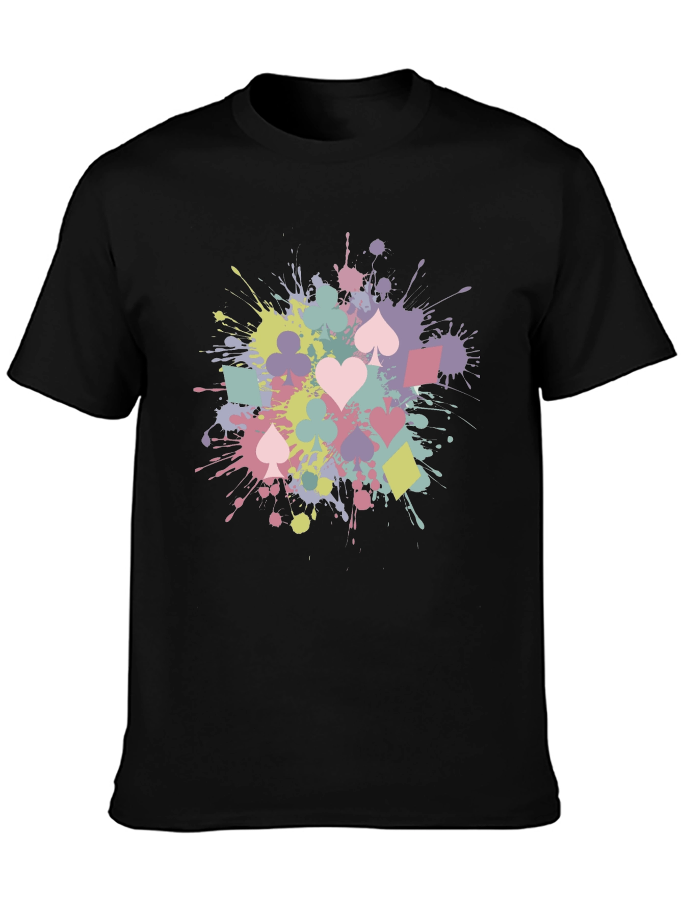 Playing Card Splash T-Shirt - Fun & Stylish