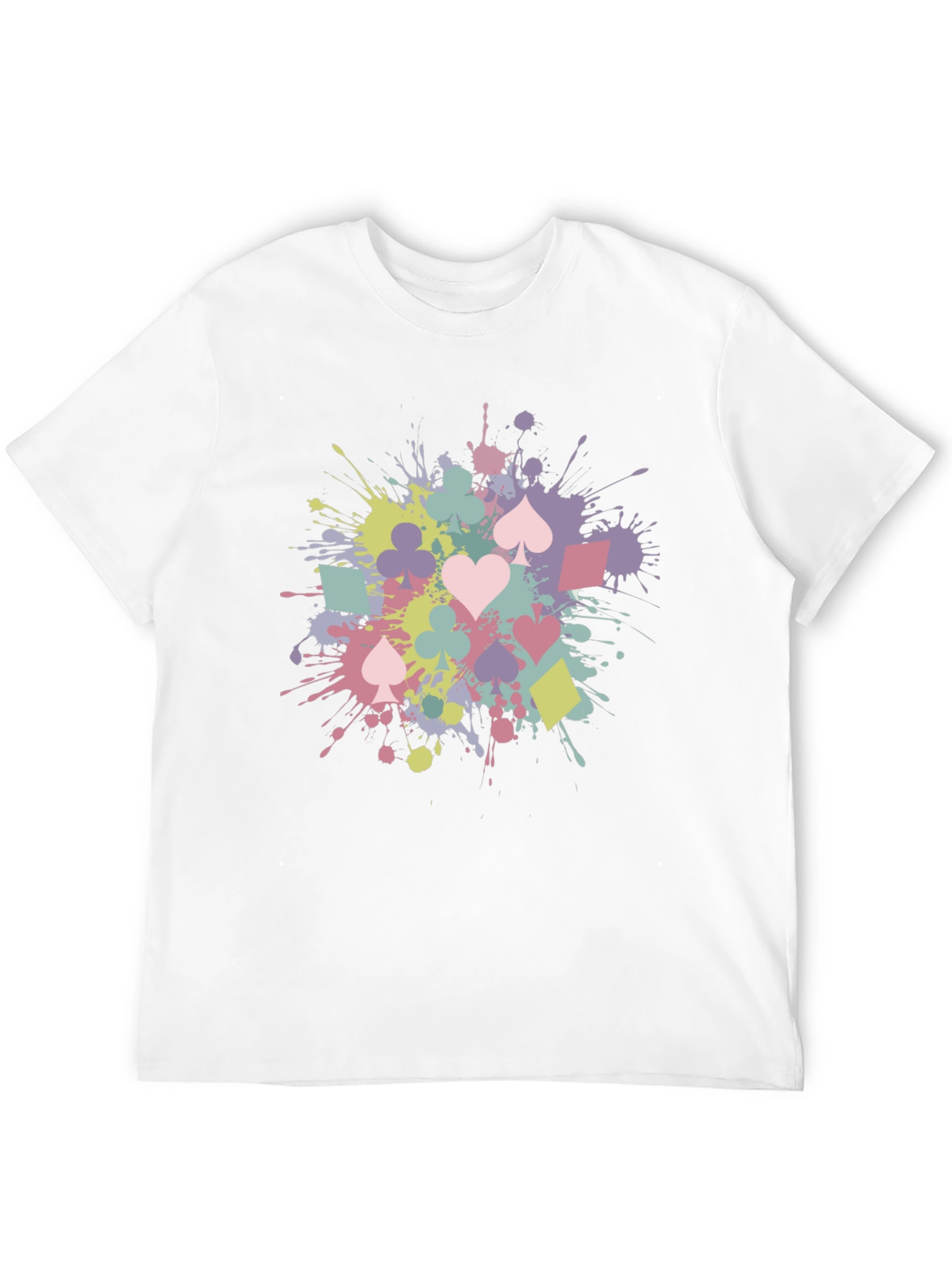 Playing Card Splash T-Shirt - Fun & Stylish