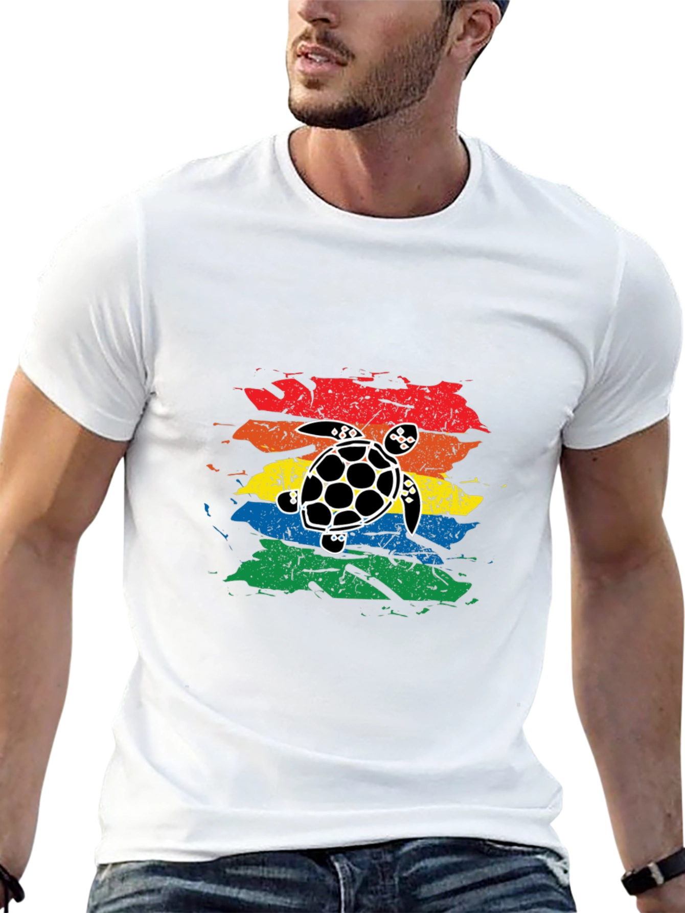 Retro Turtle Graphic T-Shirt