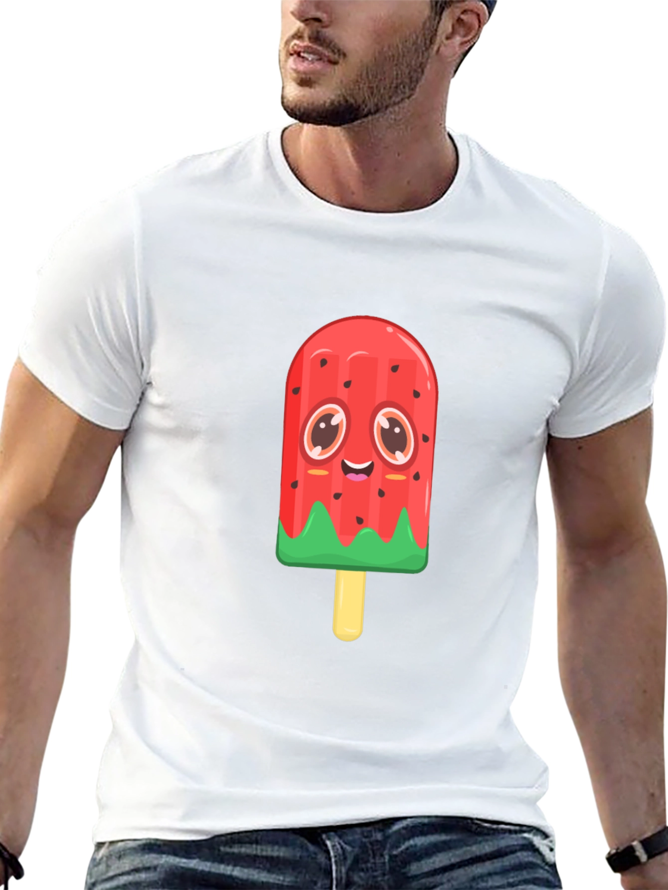 Cute Watermelon Popsicle Graphic Tee