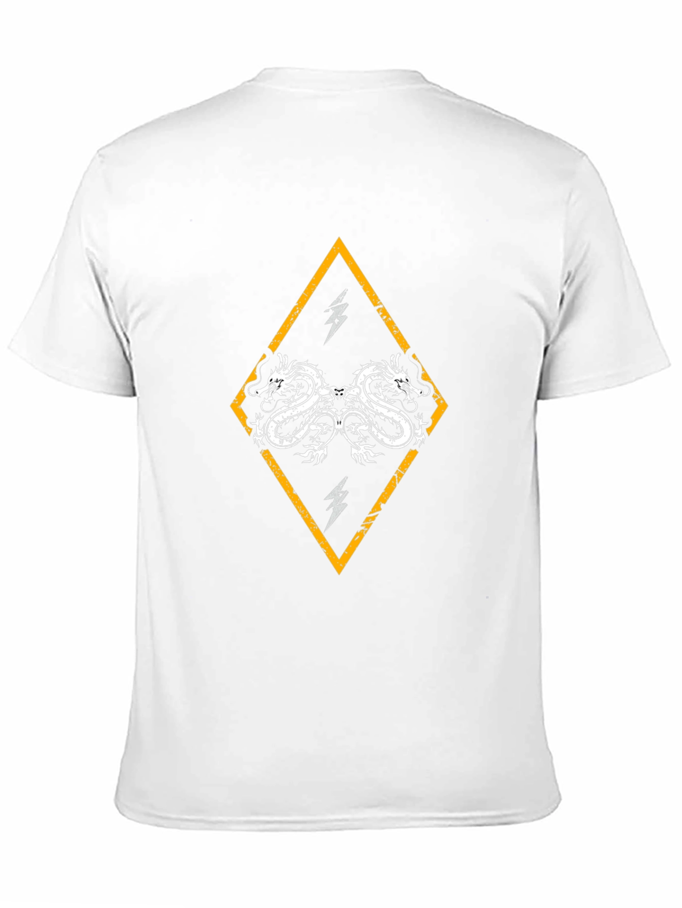 Dragon Diamond Graphic Black T-Shirt