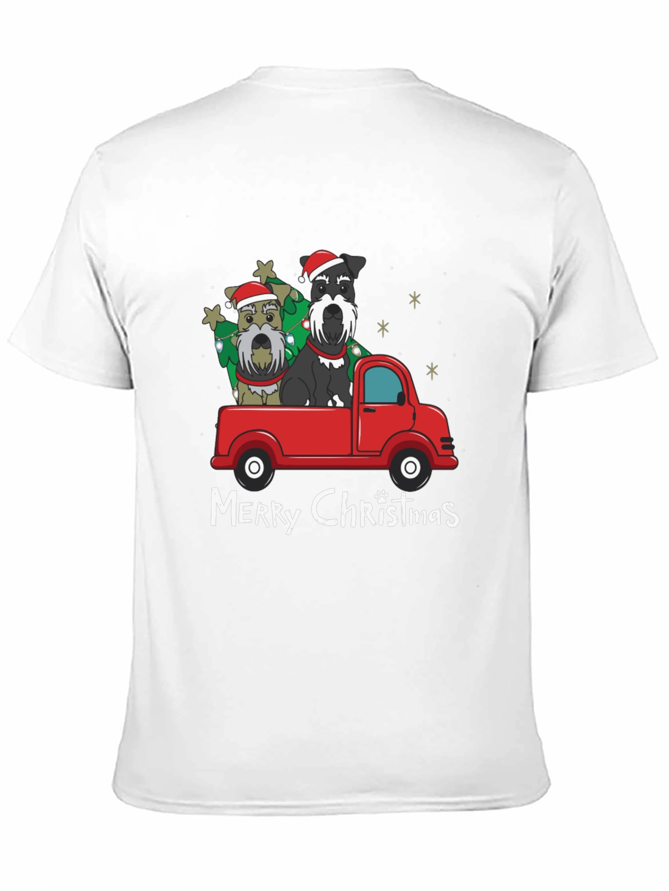 Christmas Schnauzer Truck Tee