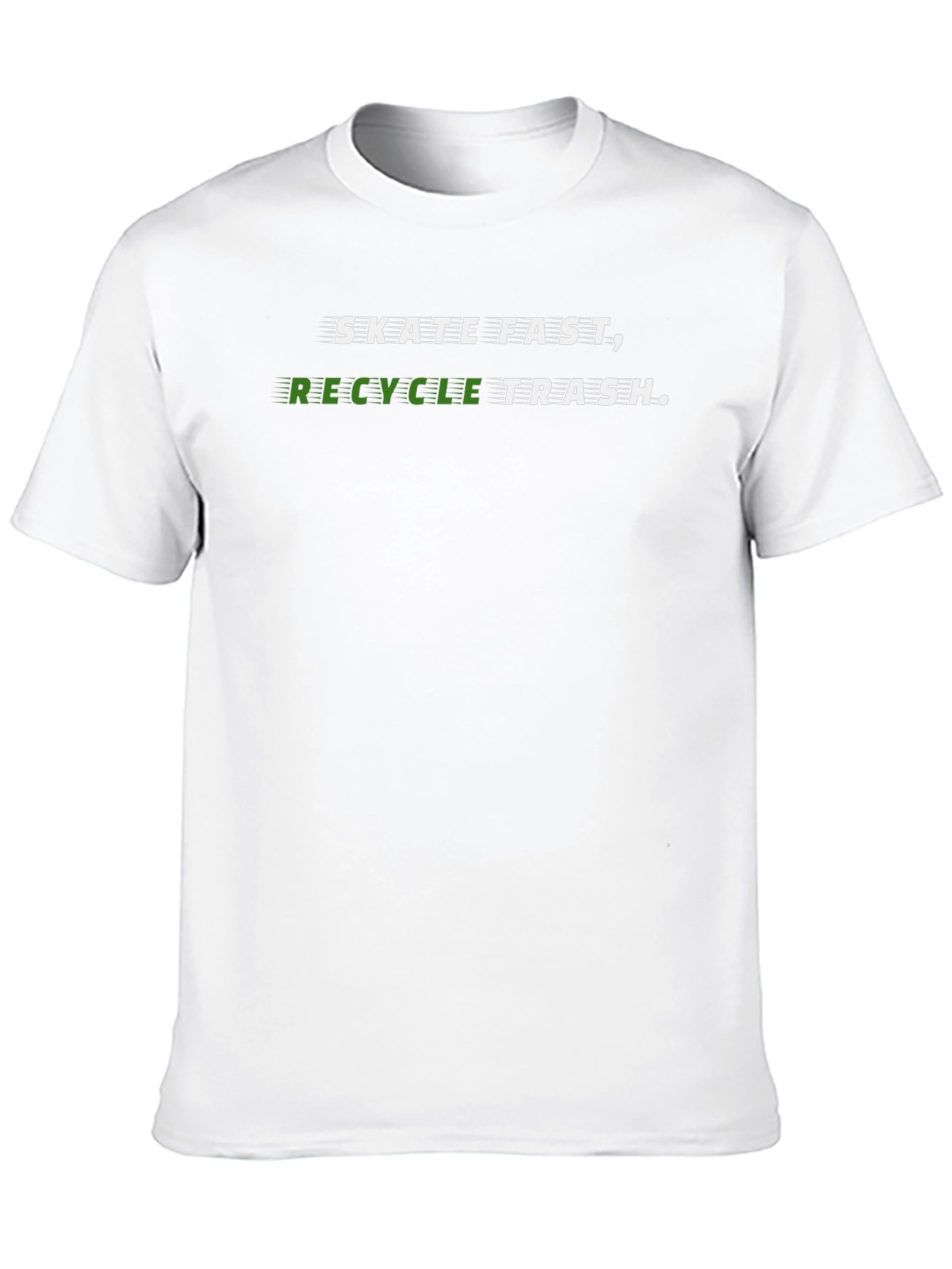 Skate Fast Recycle Trash Graphic Tee
