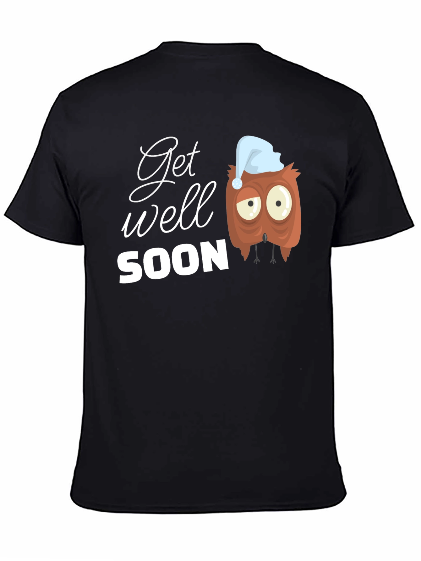 Get Well Soon Owl Graphic T-Shirt
