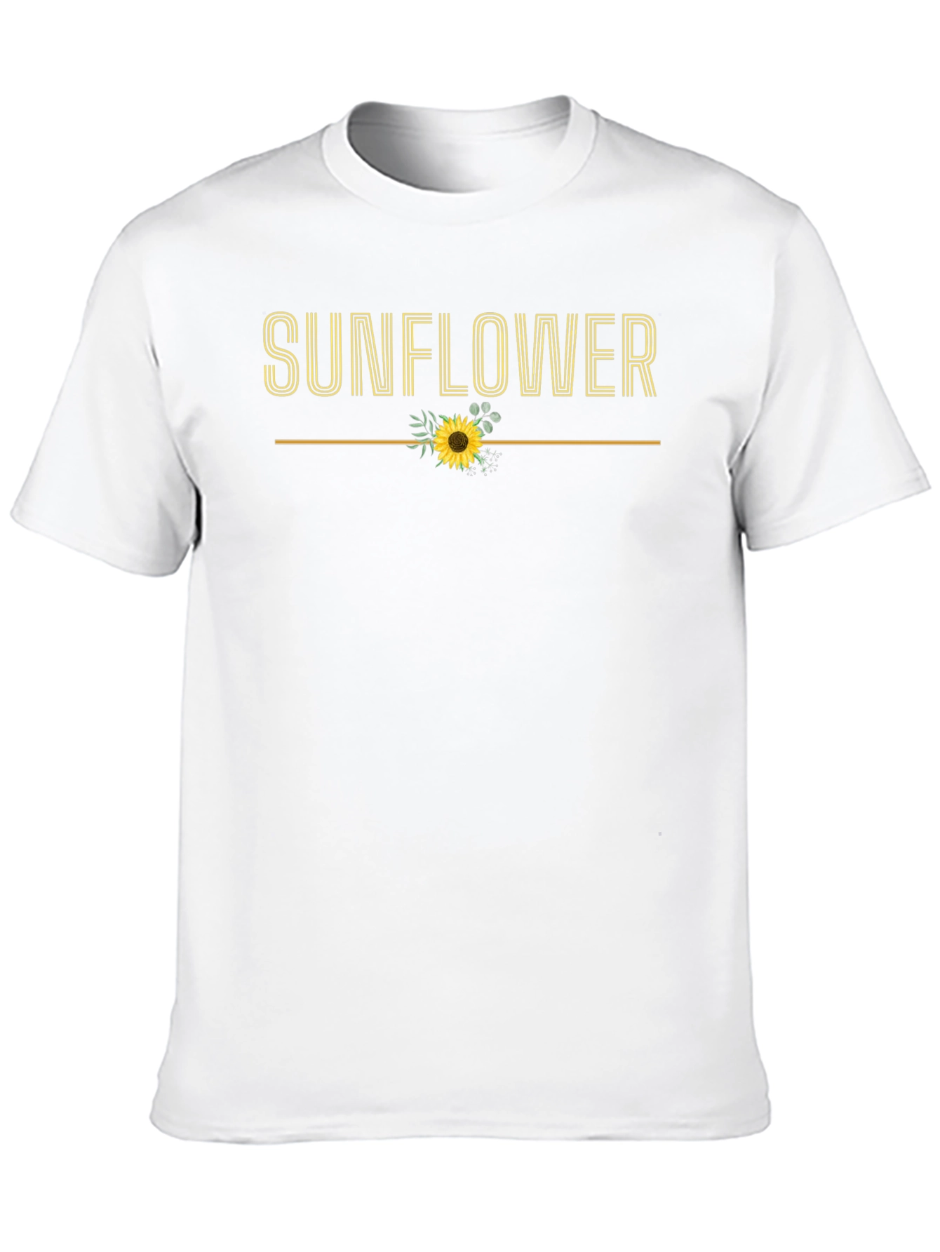 Sunflower Graphic Tee - Trendy Floral Design