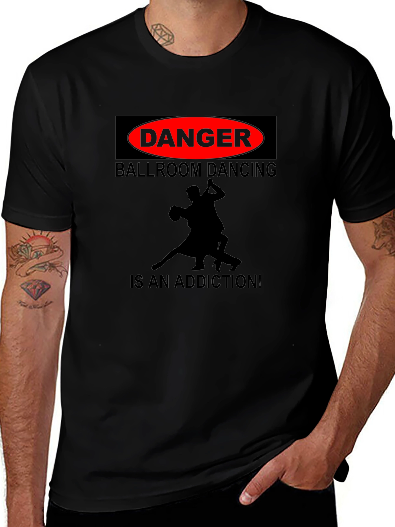 Danger Ballroom Dancing Addiction T-Shirt