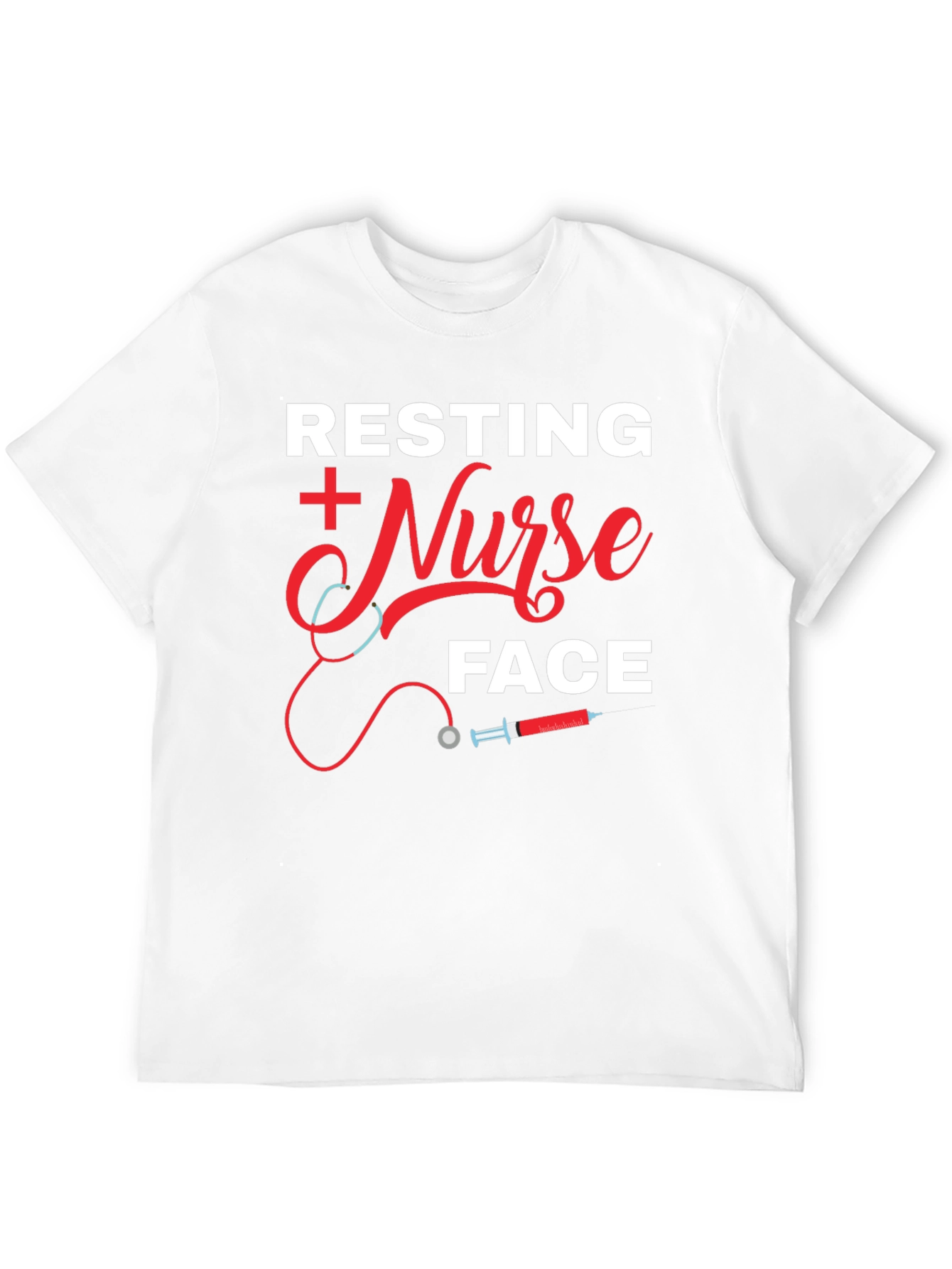 Resting Nurse Face Graphic T-Shirt