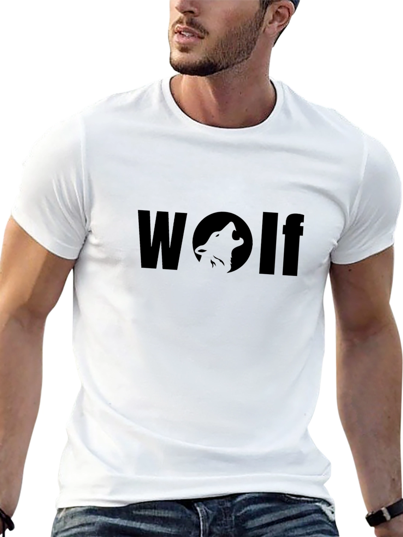 Black Wolf Graphic Tee - Urban Style