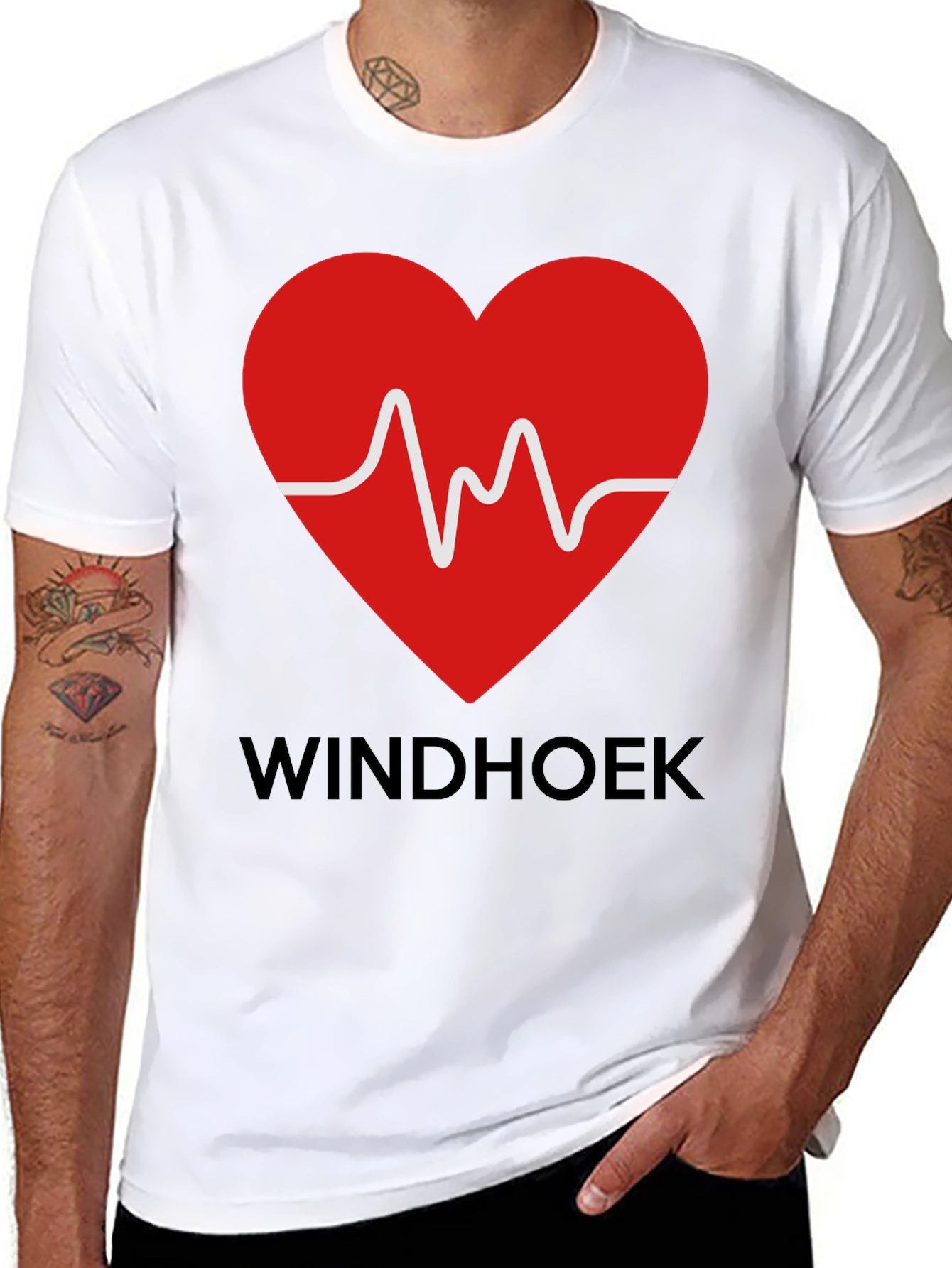 Windhoek Heartbeat Graphic Tee