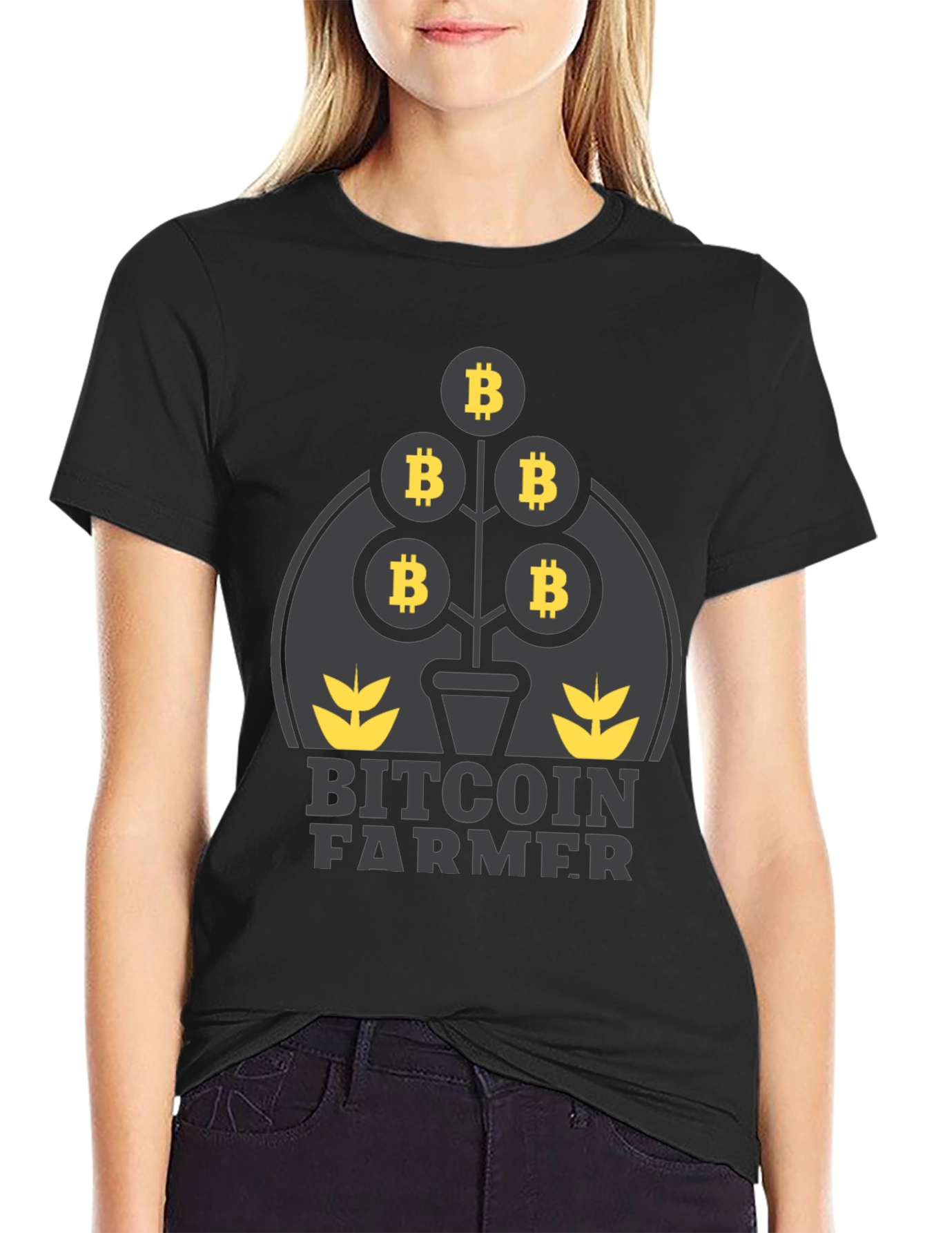 Bitcoin Farmer Graphic T-Shirt
