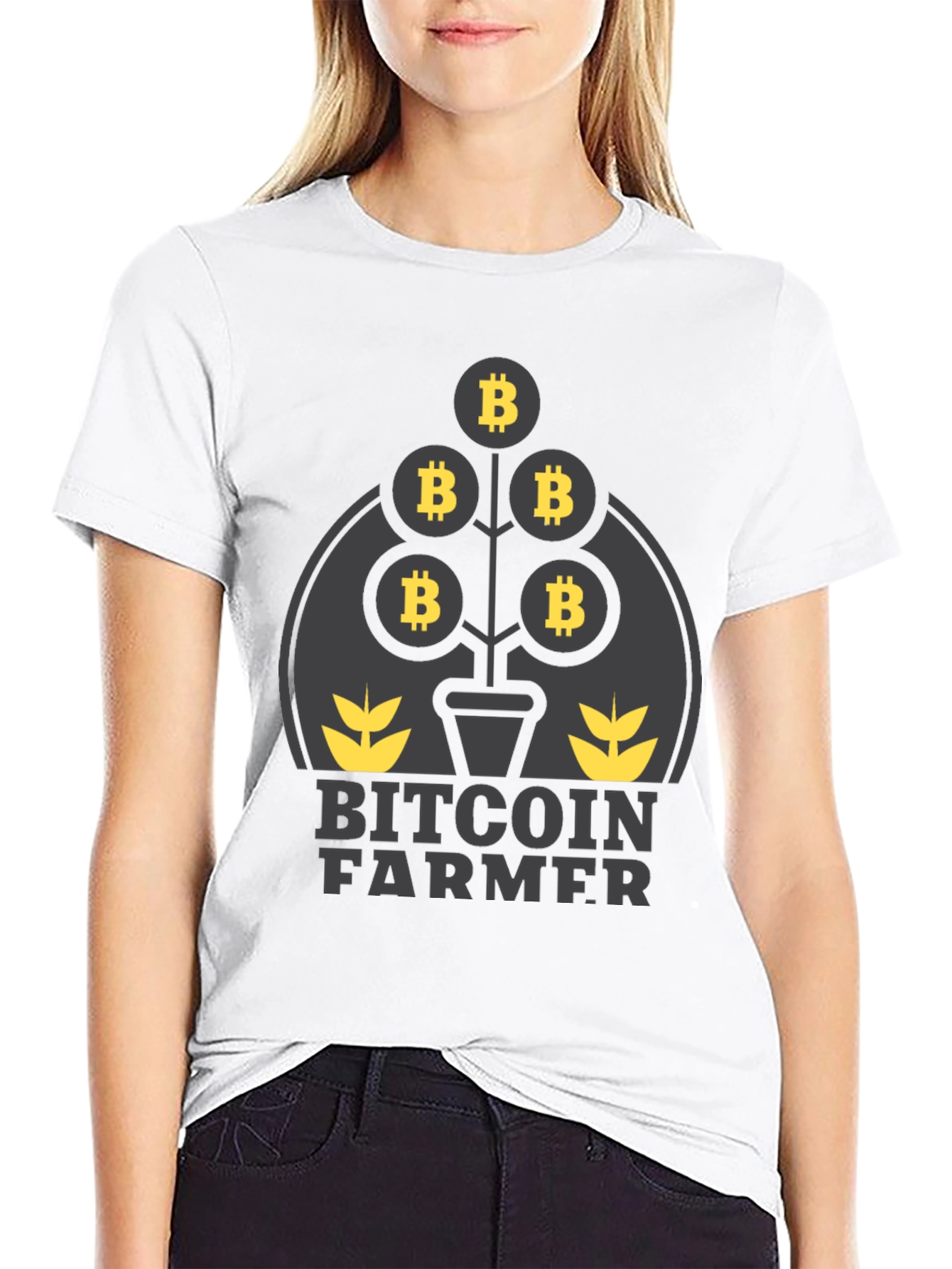 Bitcoin Farmer Graphic T-Shirt