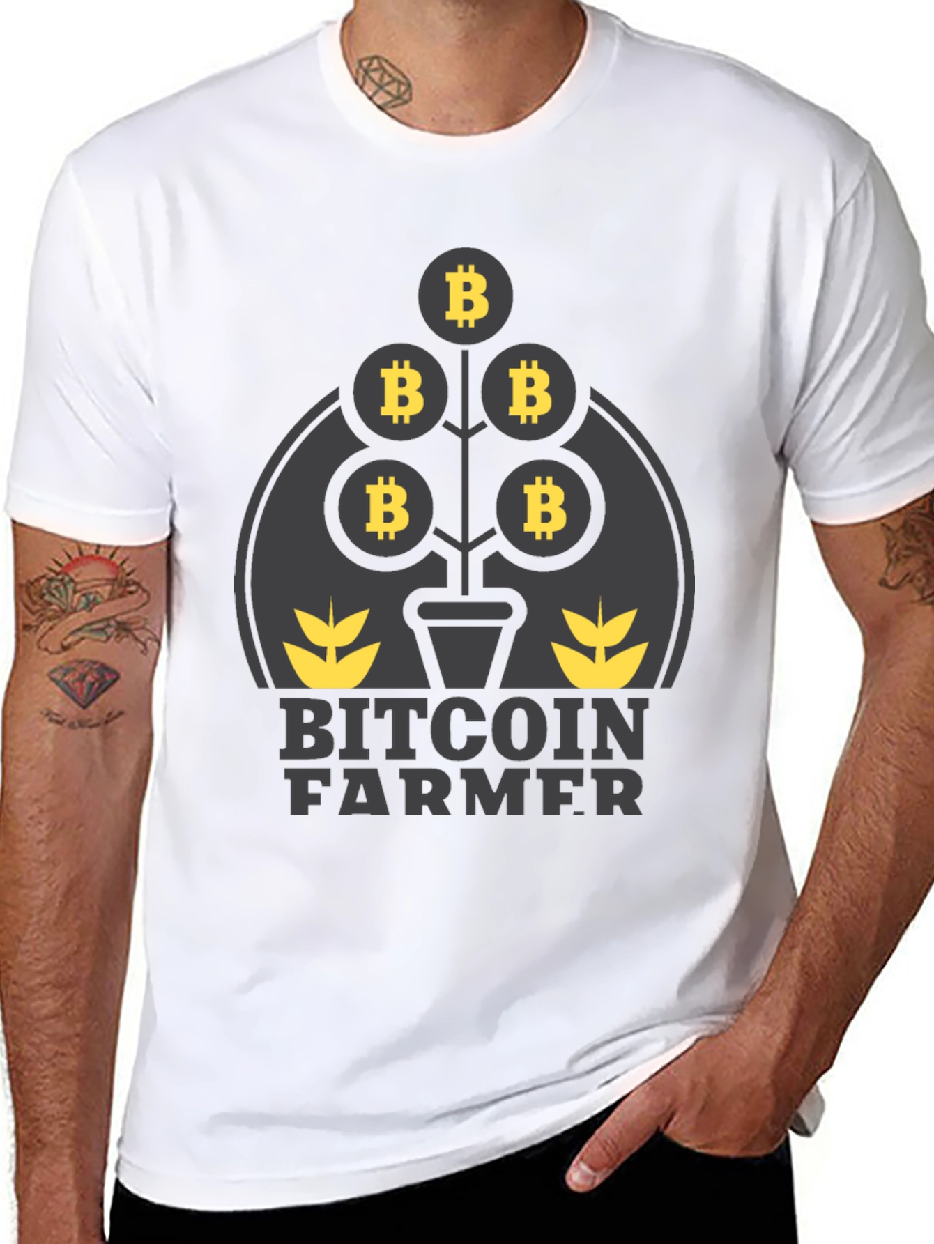 Bitcoin Farmer Graphic T-Shirt