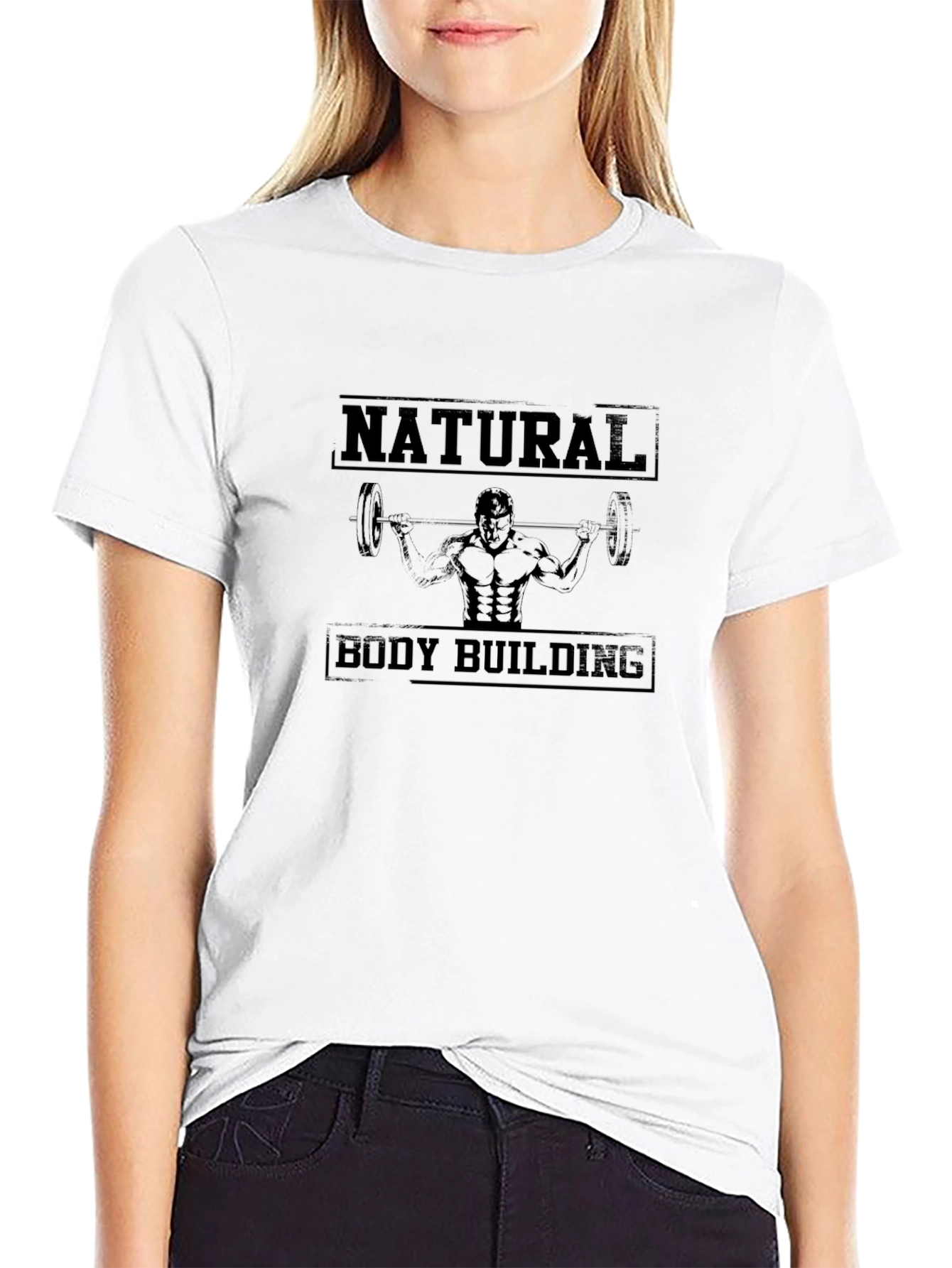 Natural Bodybuilding Black Graphic Tee