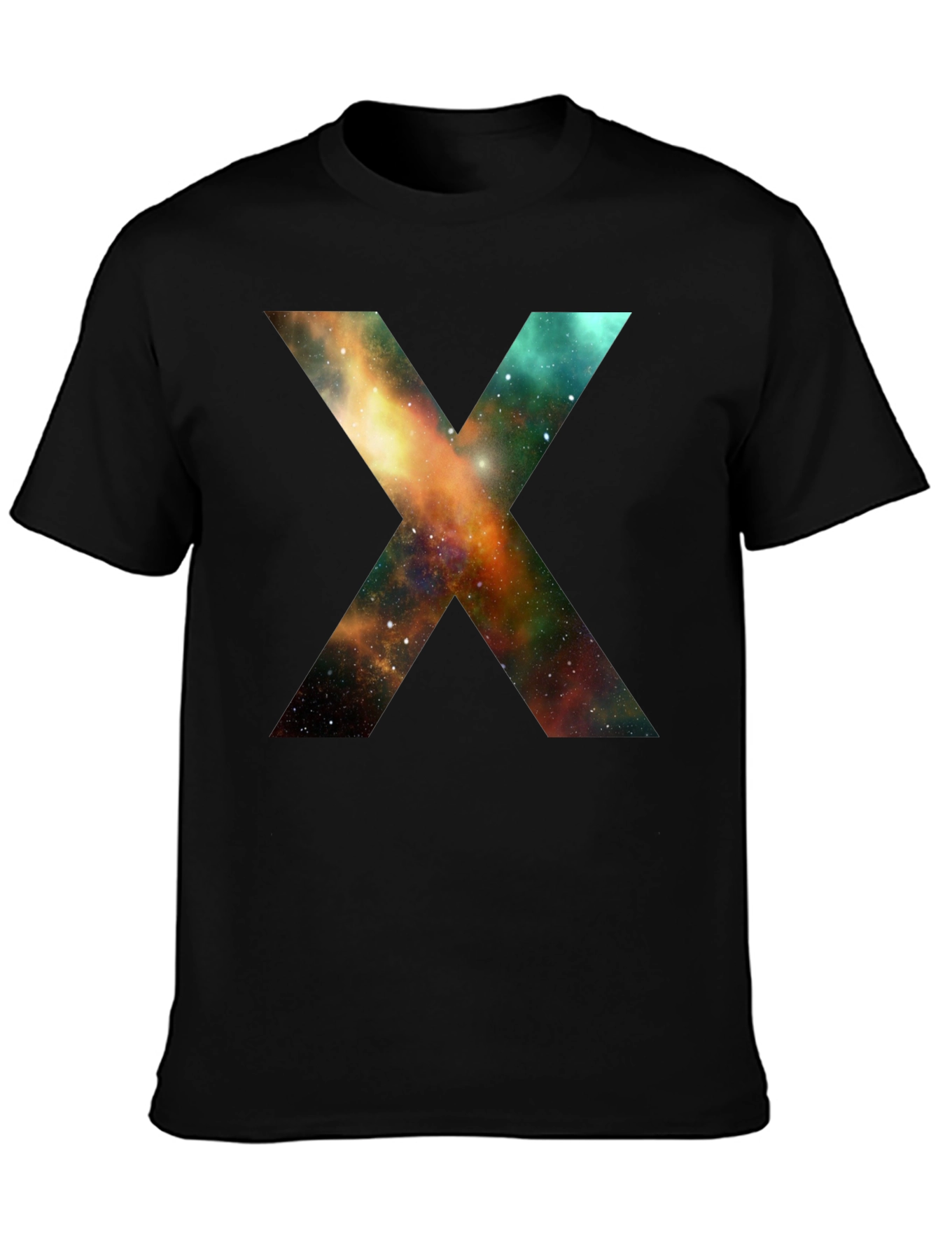 Galaxy X T-Shirt - Black Cotton Blend Tee