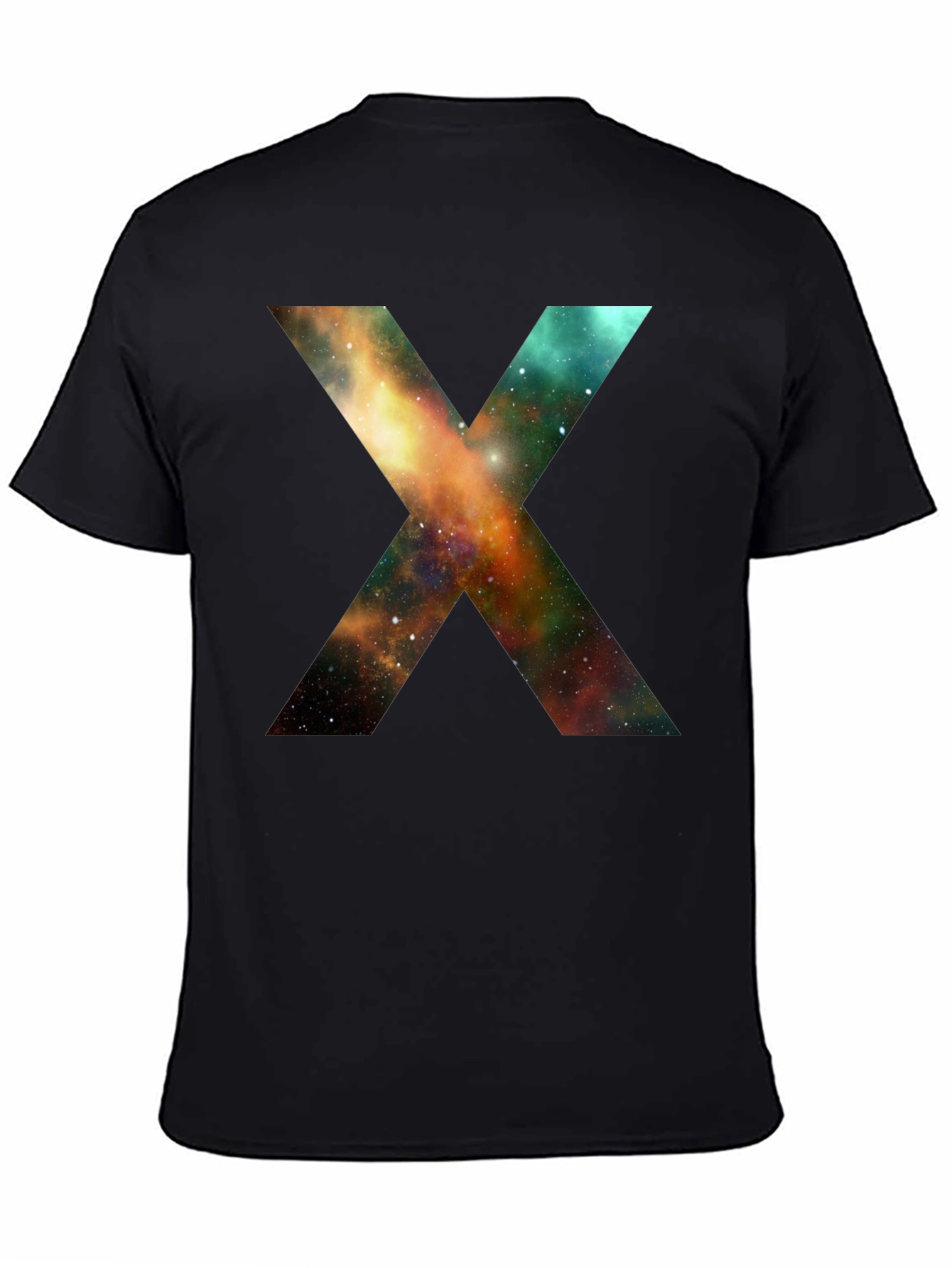 Galaxy X T-Shirt - Black Cotton Blend Tee