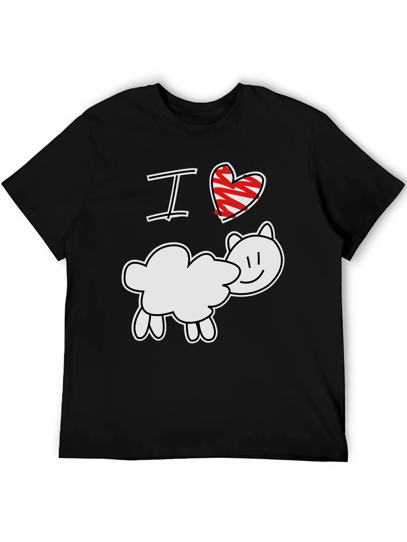 I Love Sheep T-Shirt - Cute Farm Animal Tee