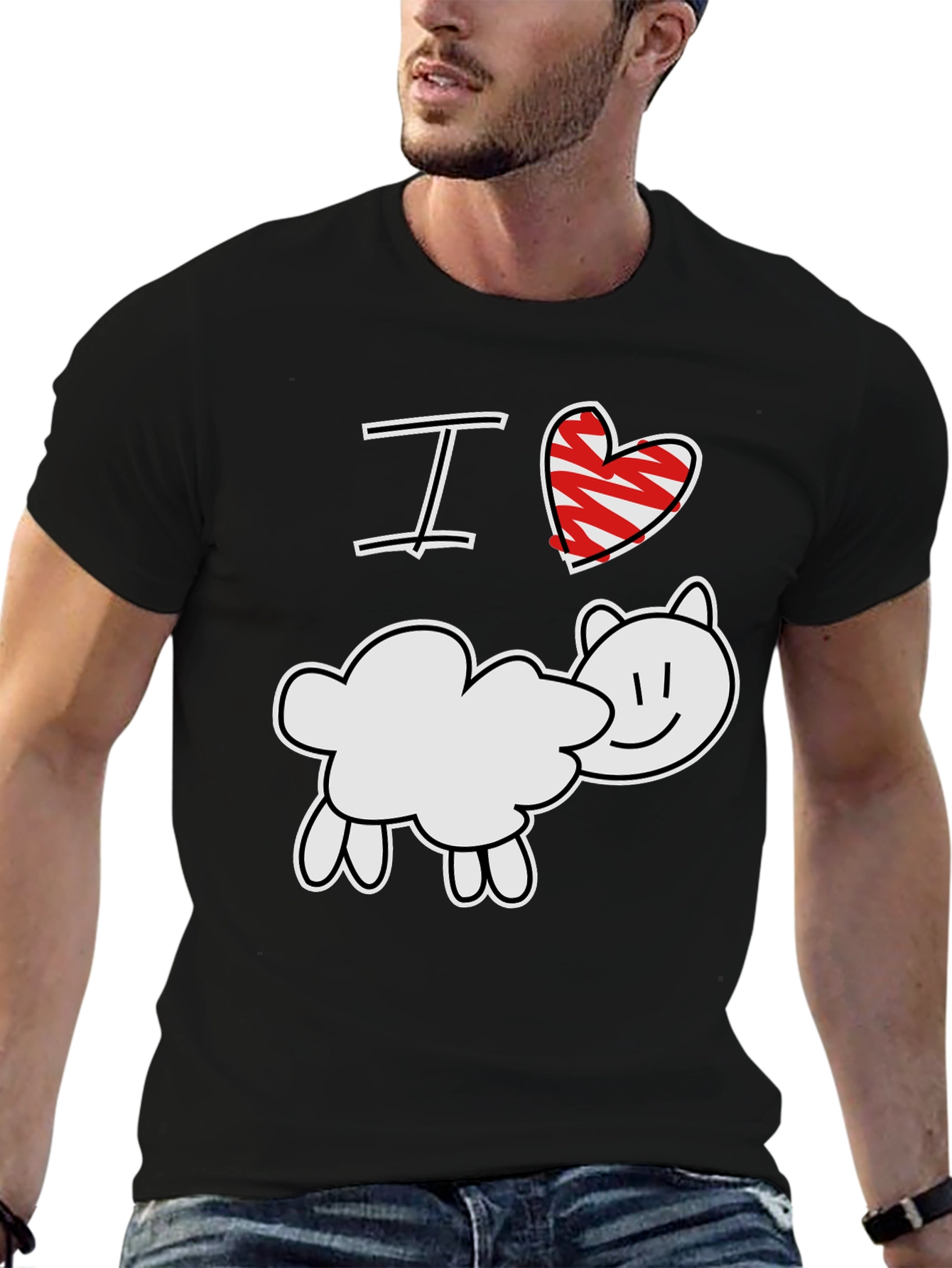 I Love Sheep T-Shirt - Cute Farm Animal Tee