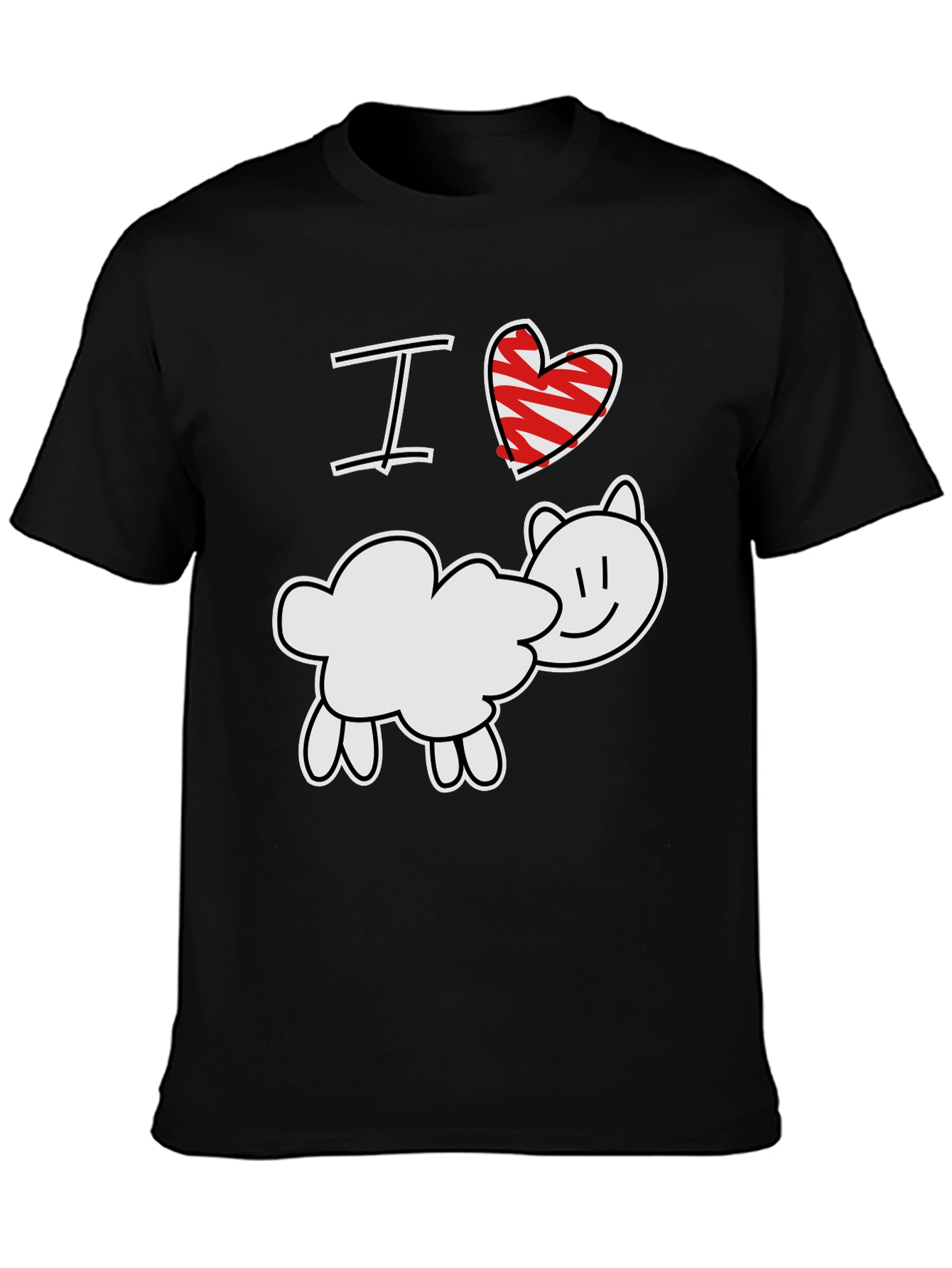 I Love Sheep T-Shirt - Cute Farm Animal Tee
