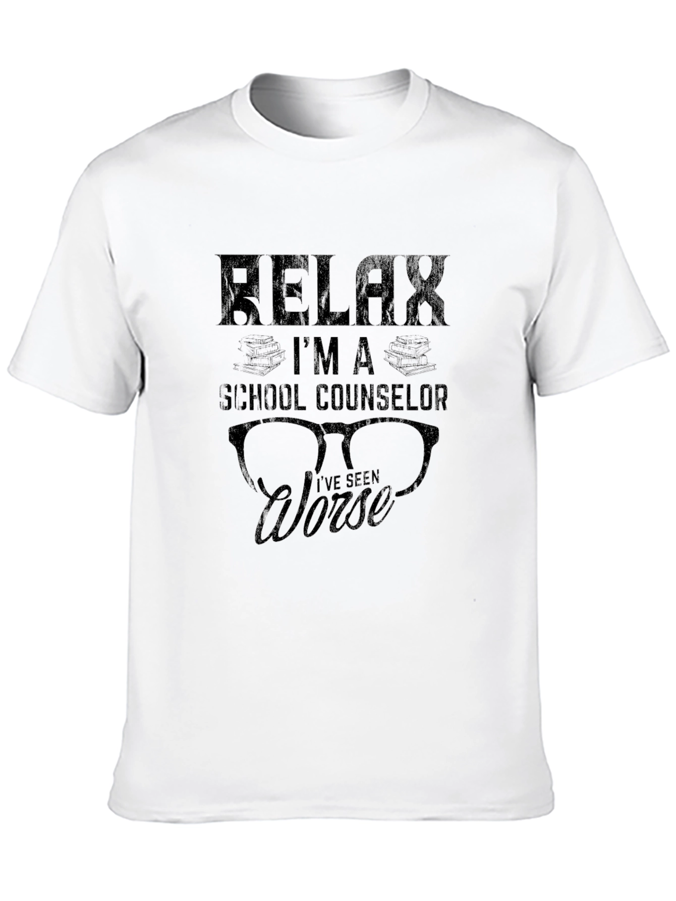 Relax Im a School Counselor Black T-Shirt
