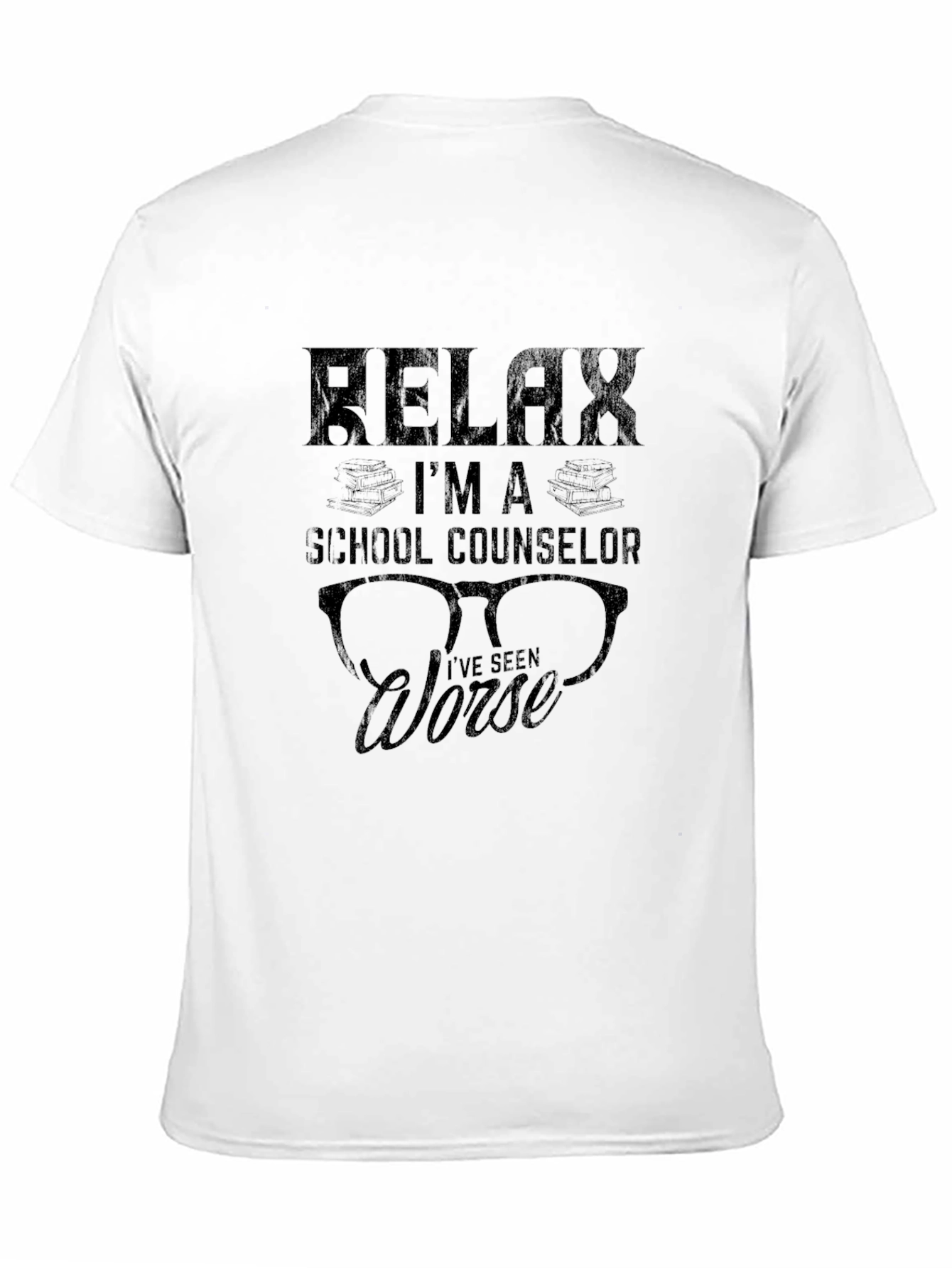 Relax Im a School Counselor Black T-Shirt