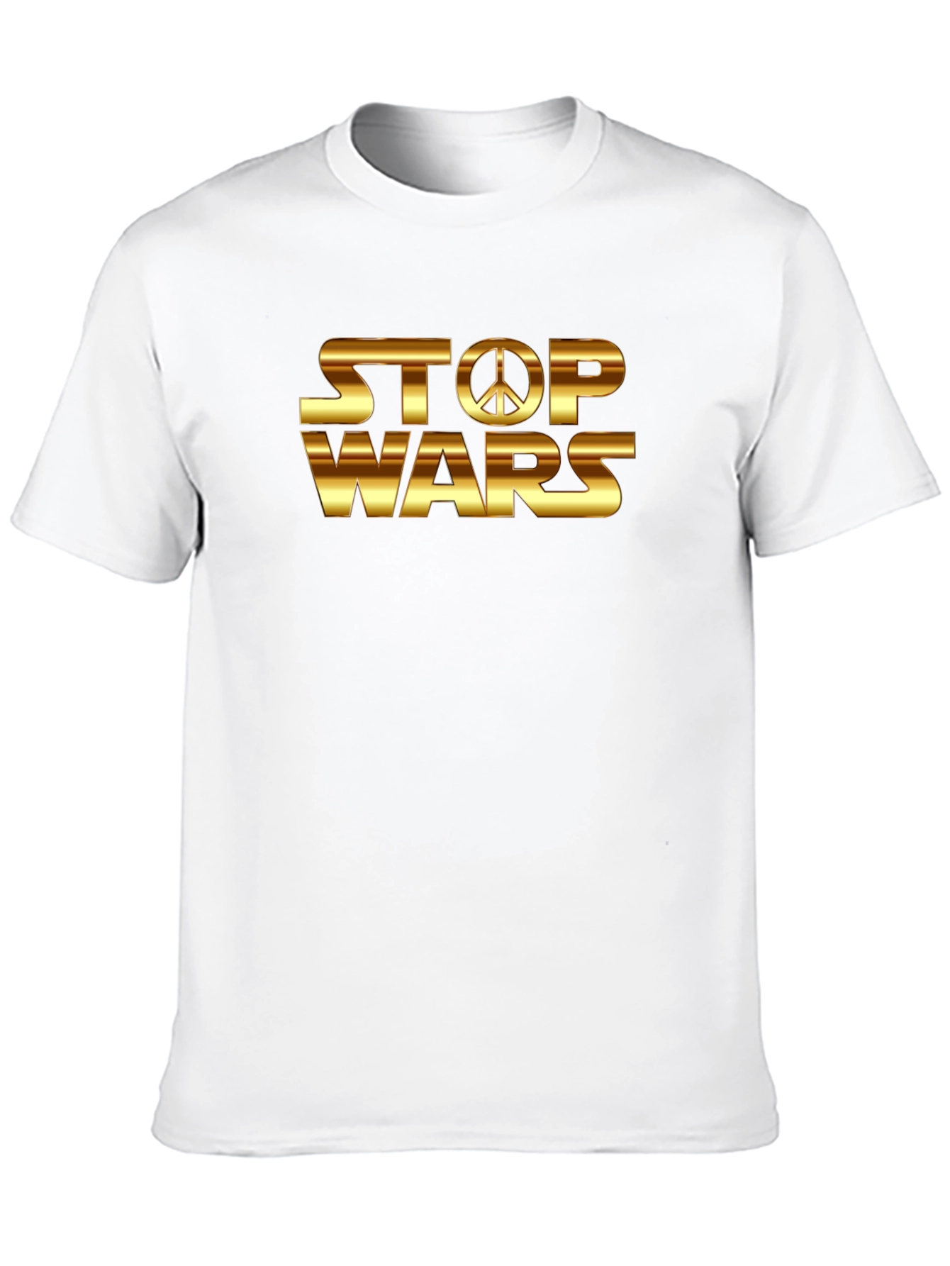 Stop Wars Peace Sign Graphic T-Shirt