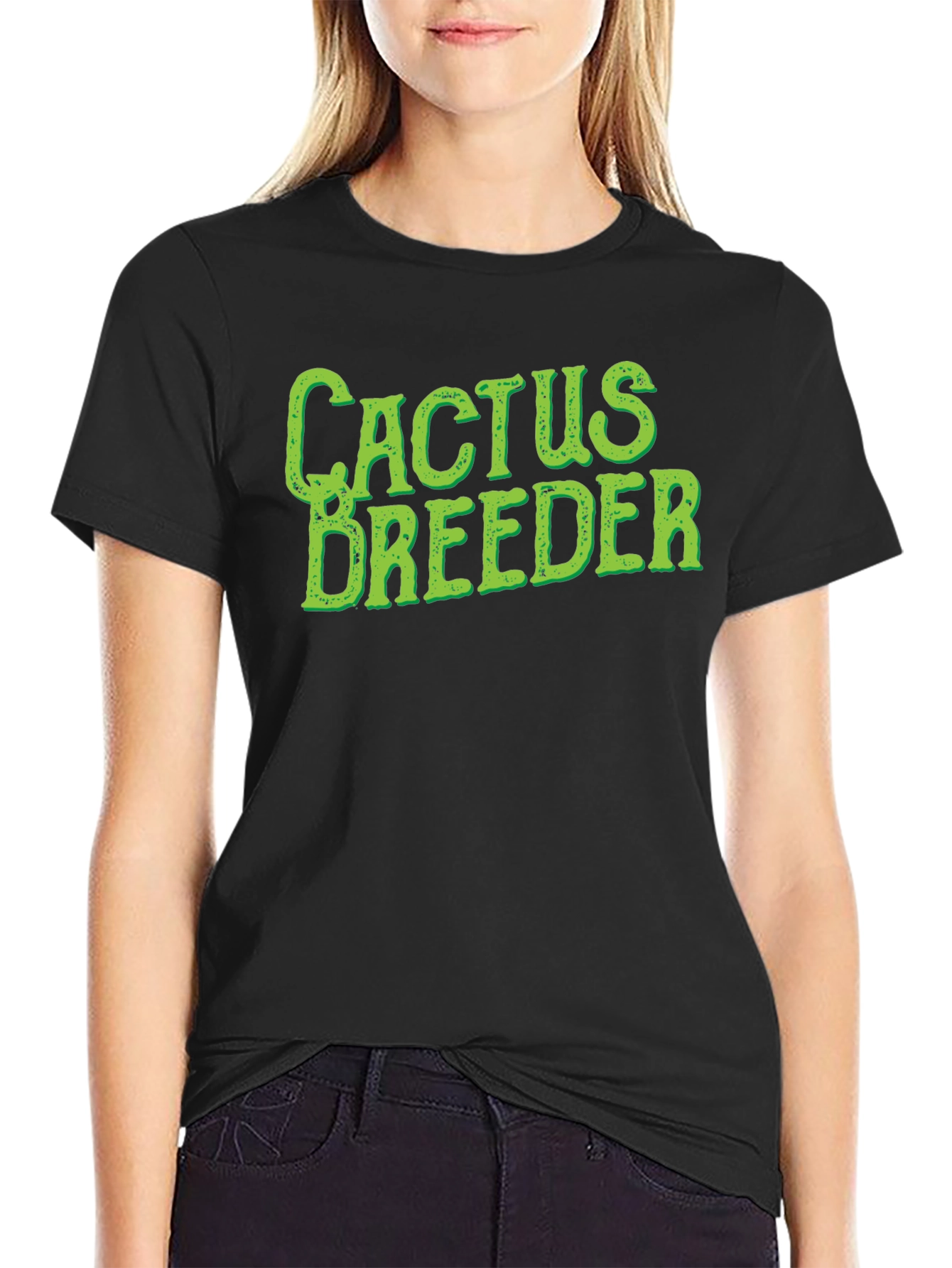 Cactus Breeder Graphic Tee - Novelty T-Shirt