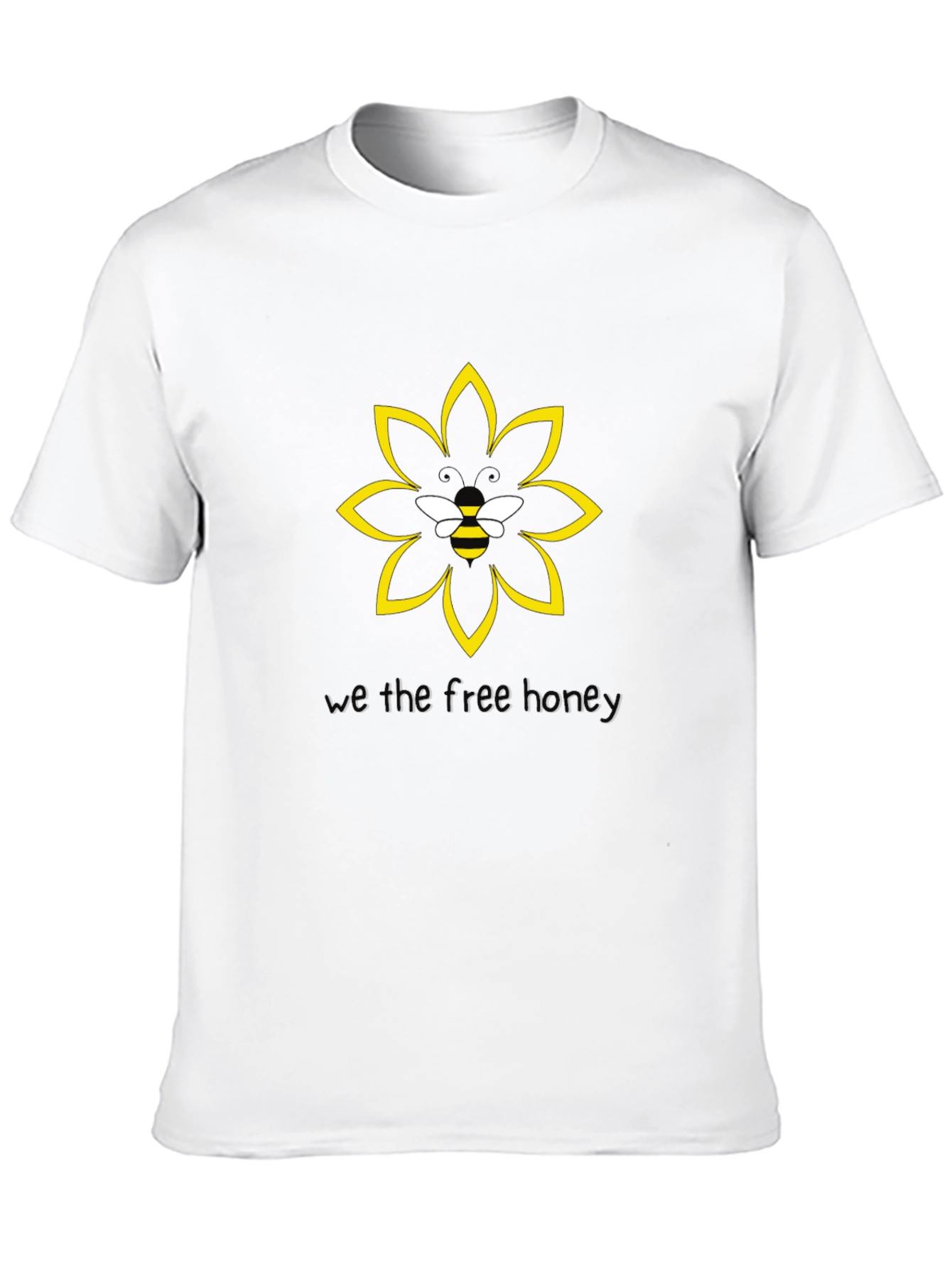 Honey Bee Flower Graphic T-Shirt