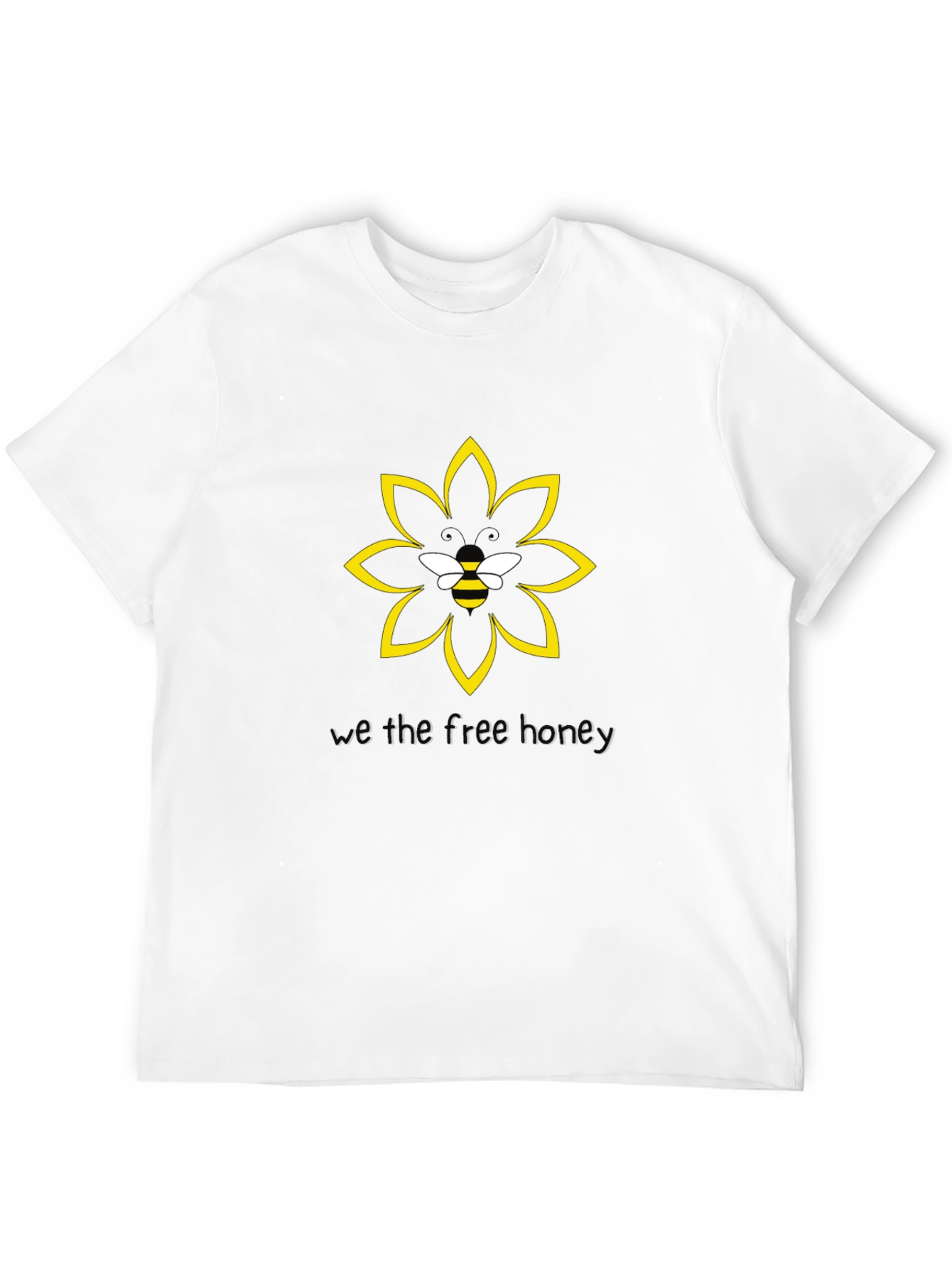 Honey Bee Flower Graphic T-Shirt