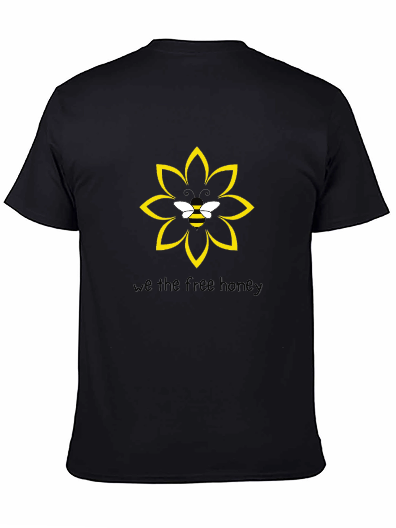 Honey Bee Flower Graphic T-Shirt