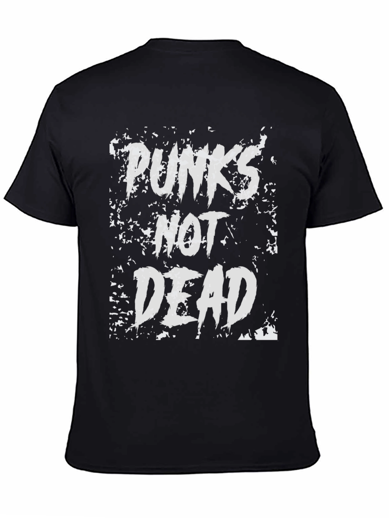 Punks Not Dead Graphic T-Shirt - Black Cotton Tee