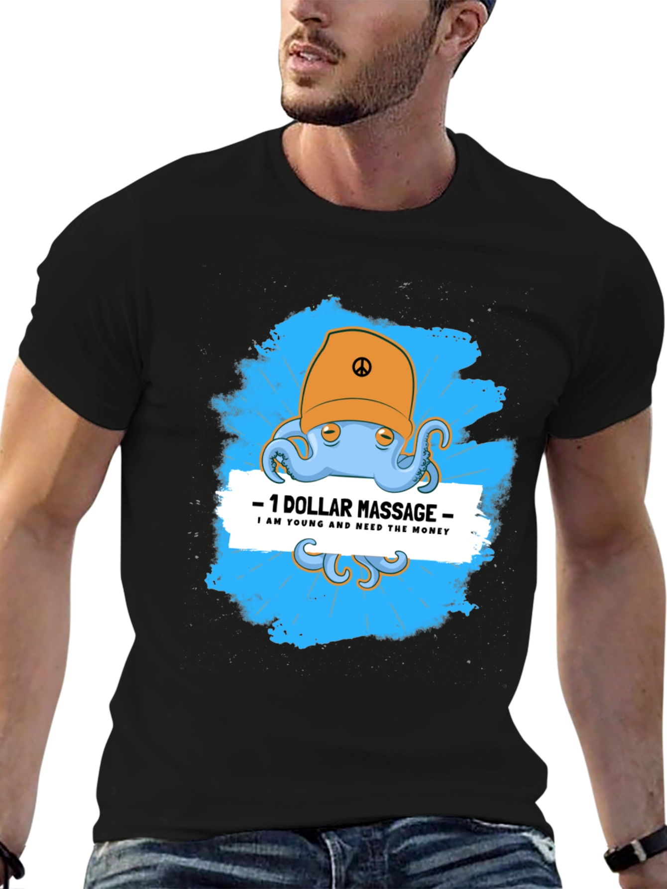 Funny Octopus Massage T-Shirt - $1 Dollar