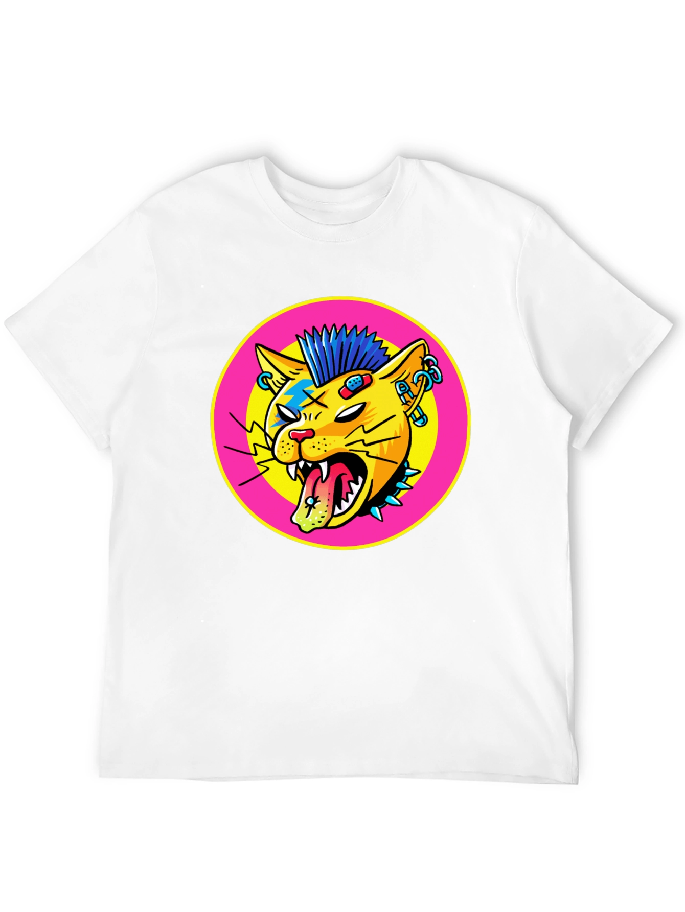 Punk Rock Cat Graphic Tee